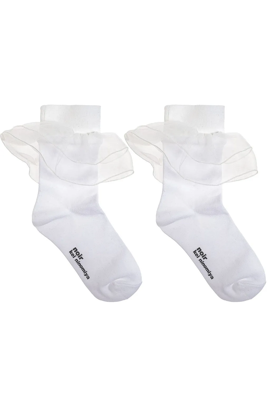 Lace-Detailed Stretched Socks