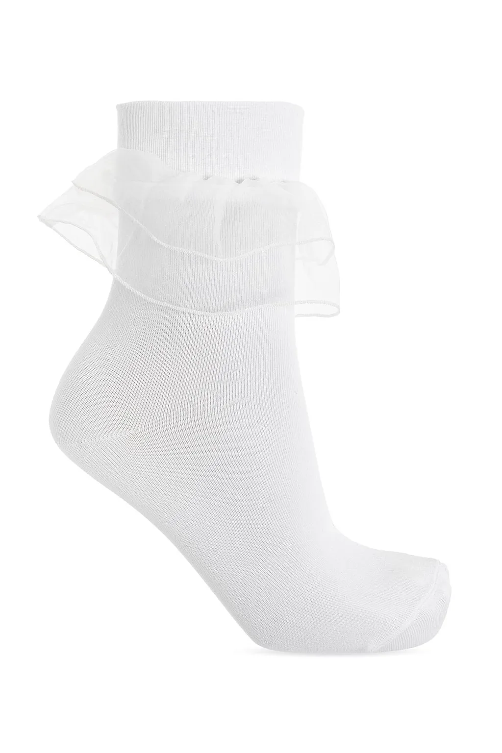 Lace-Detailed Stretched Socks