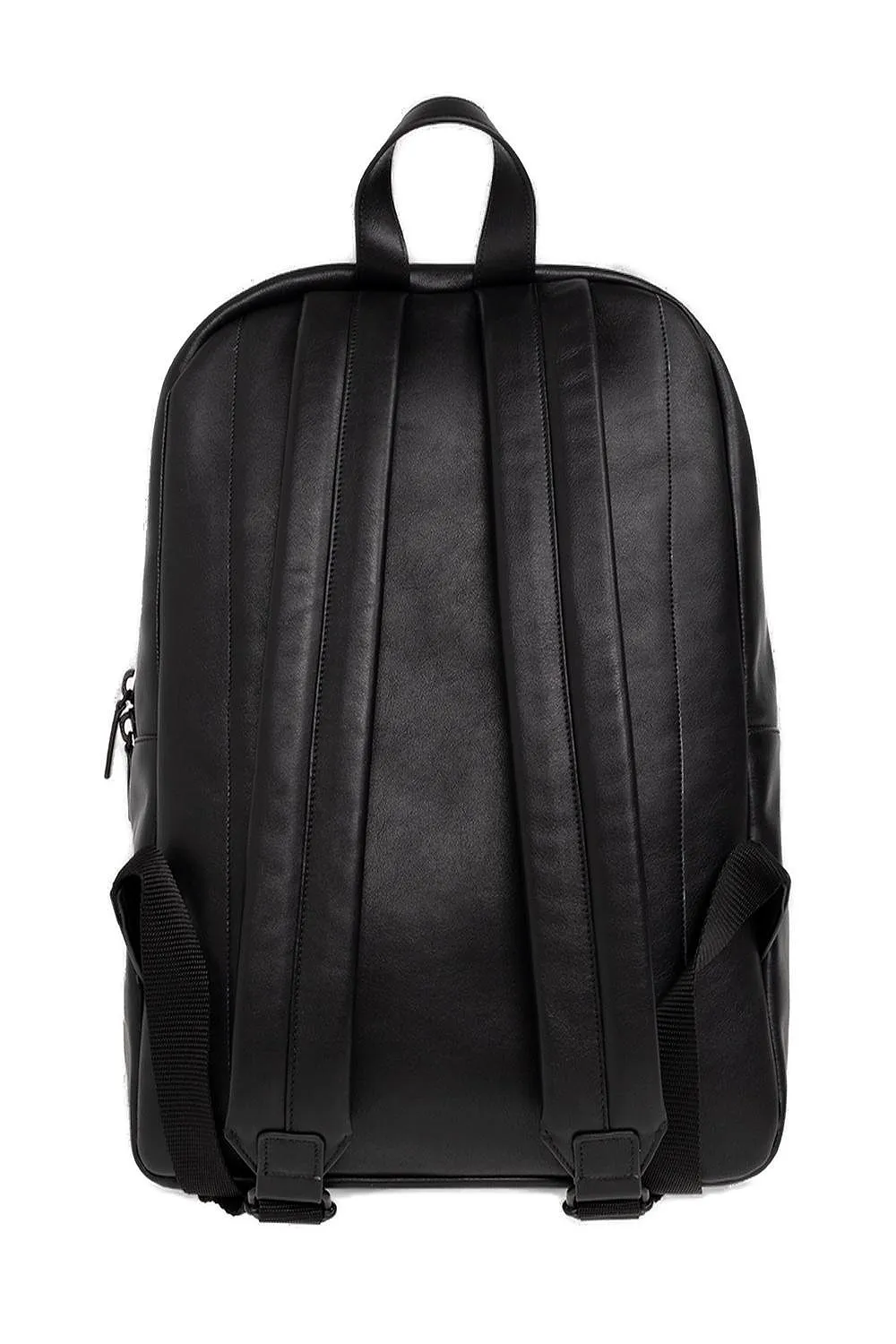 Logo Embossed Zipped Backpack
