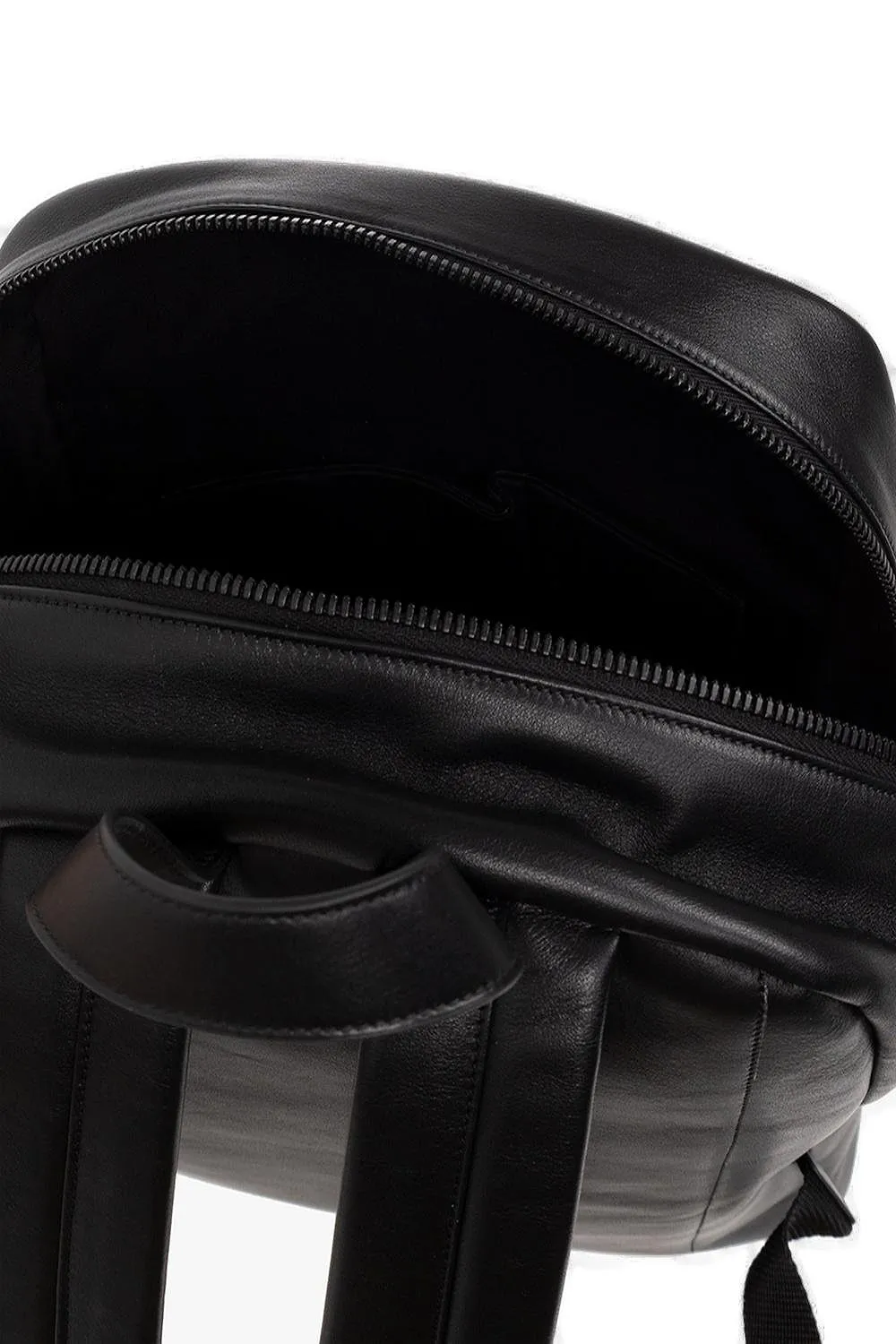 Logo Embossed Zipped Backpack