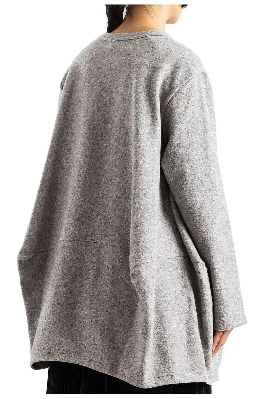 Comme Des GarÇOns Oversized Asymmetric-Pocket Tunic Sweater