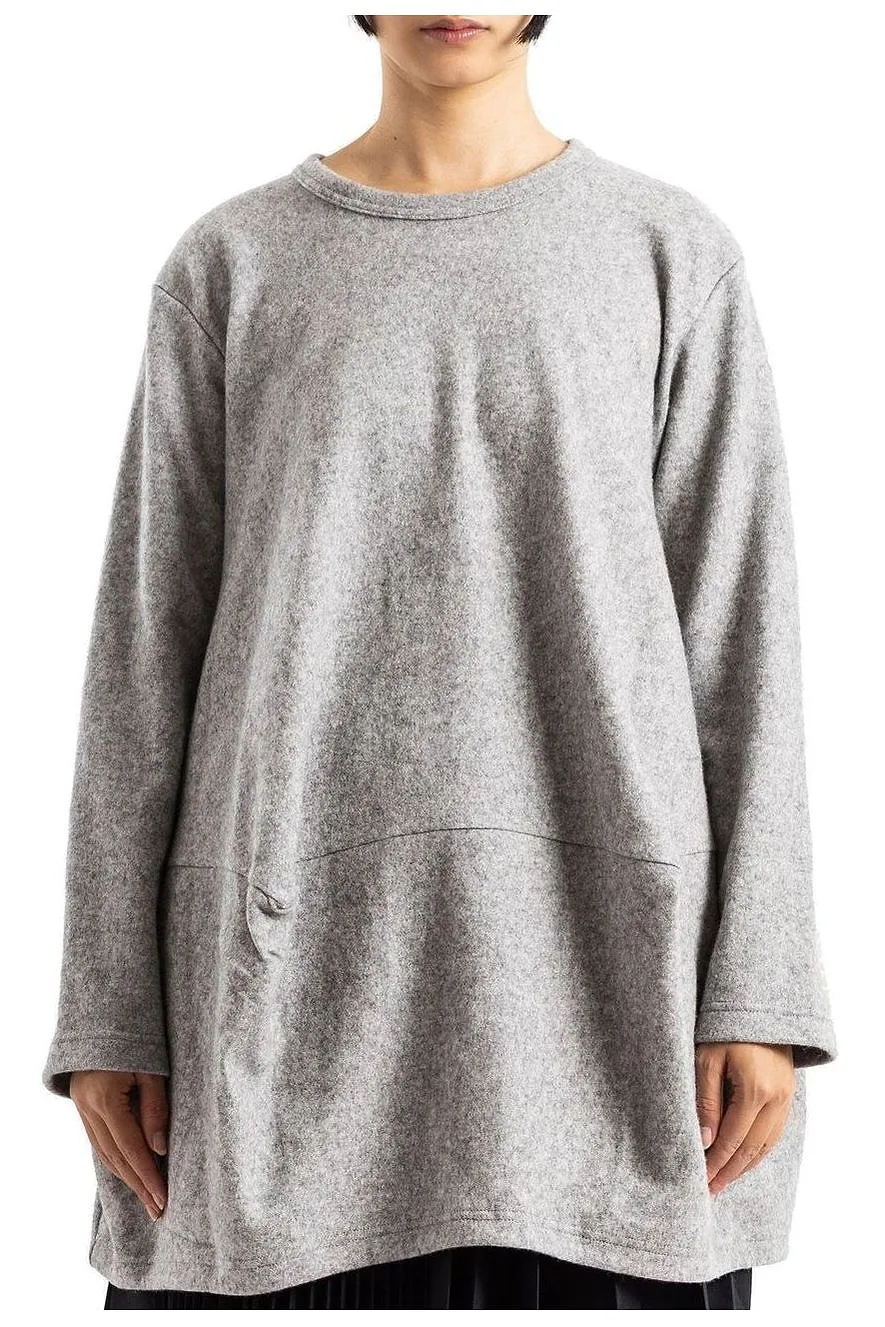 Comme Des GarÇOns Oversized Asymmetric-Pocket Tunic Sweater
