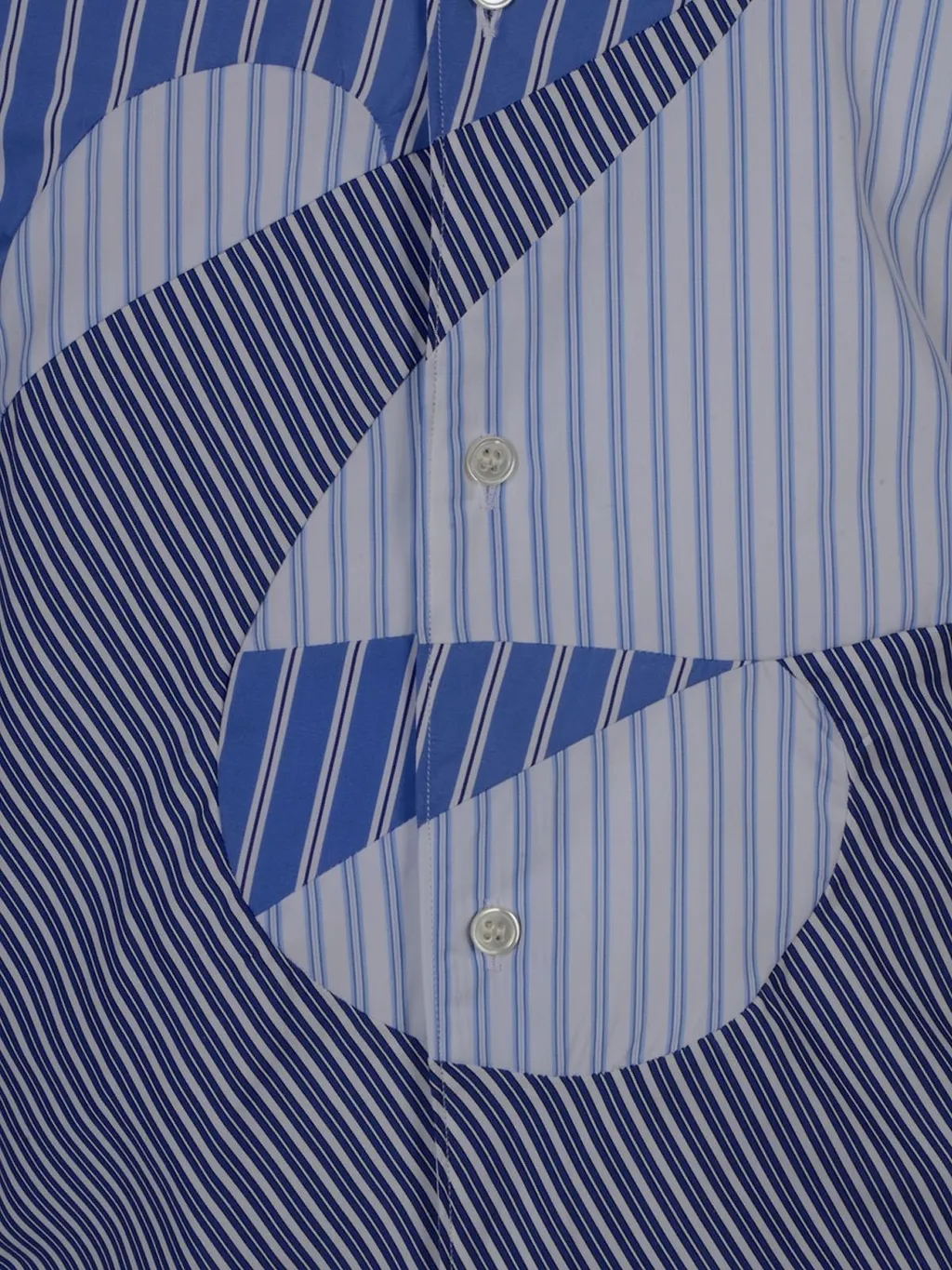 Comme Des GarÇOns Patchwork Stripe Shirt