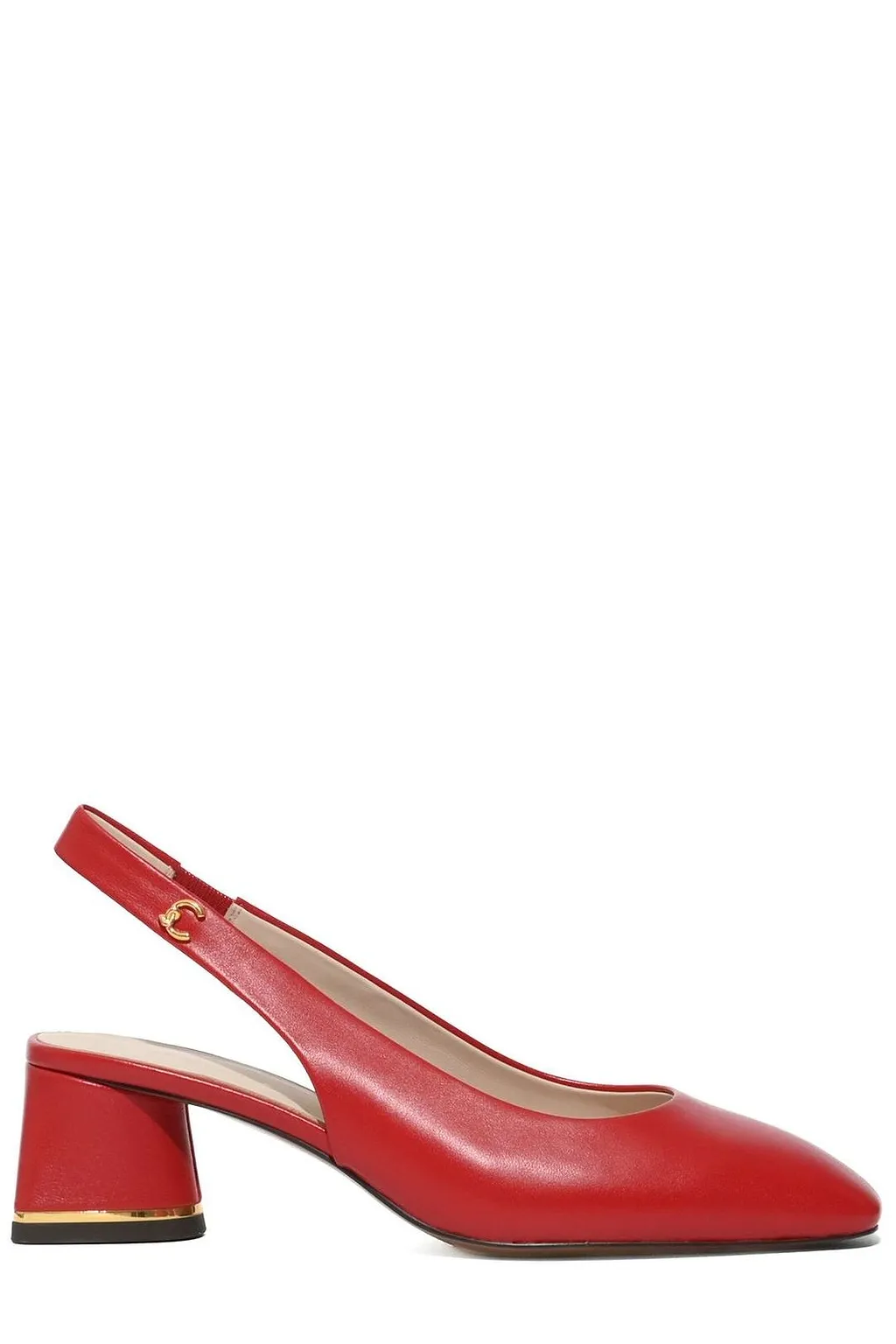 Coccinelle Slingback Block-Heel Sandals