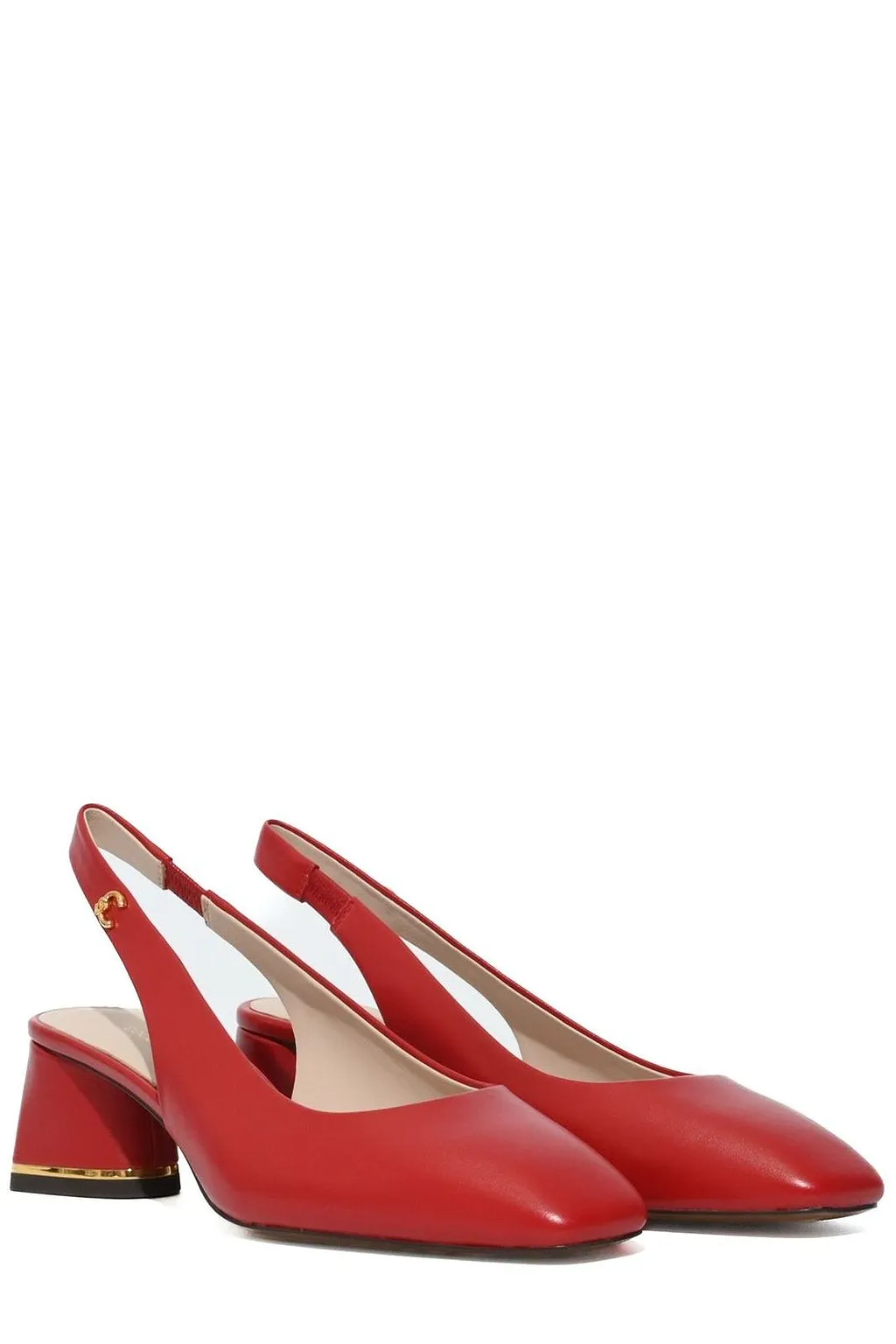 Coccinelle Slingback Block-Heel Sandals