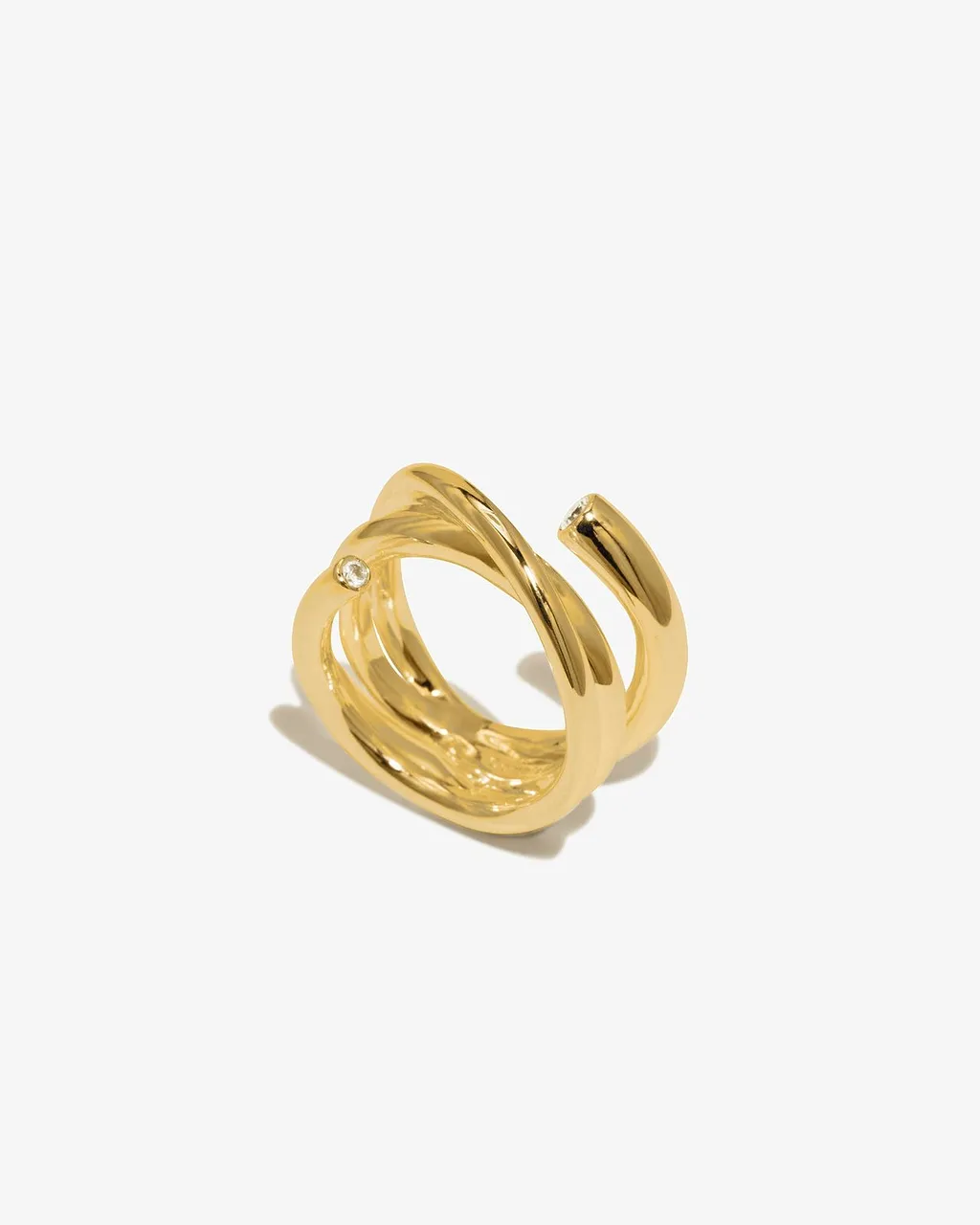 Completedworks Coil Logo Engraved Ring