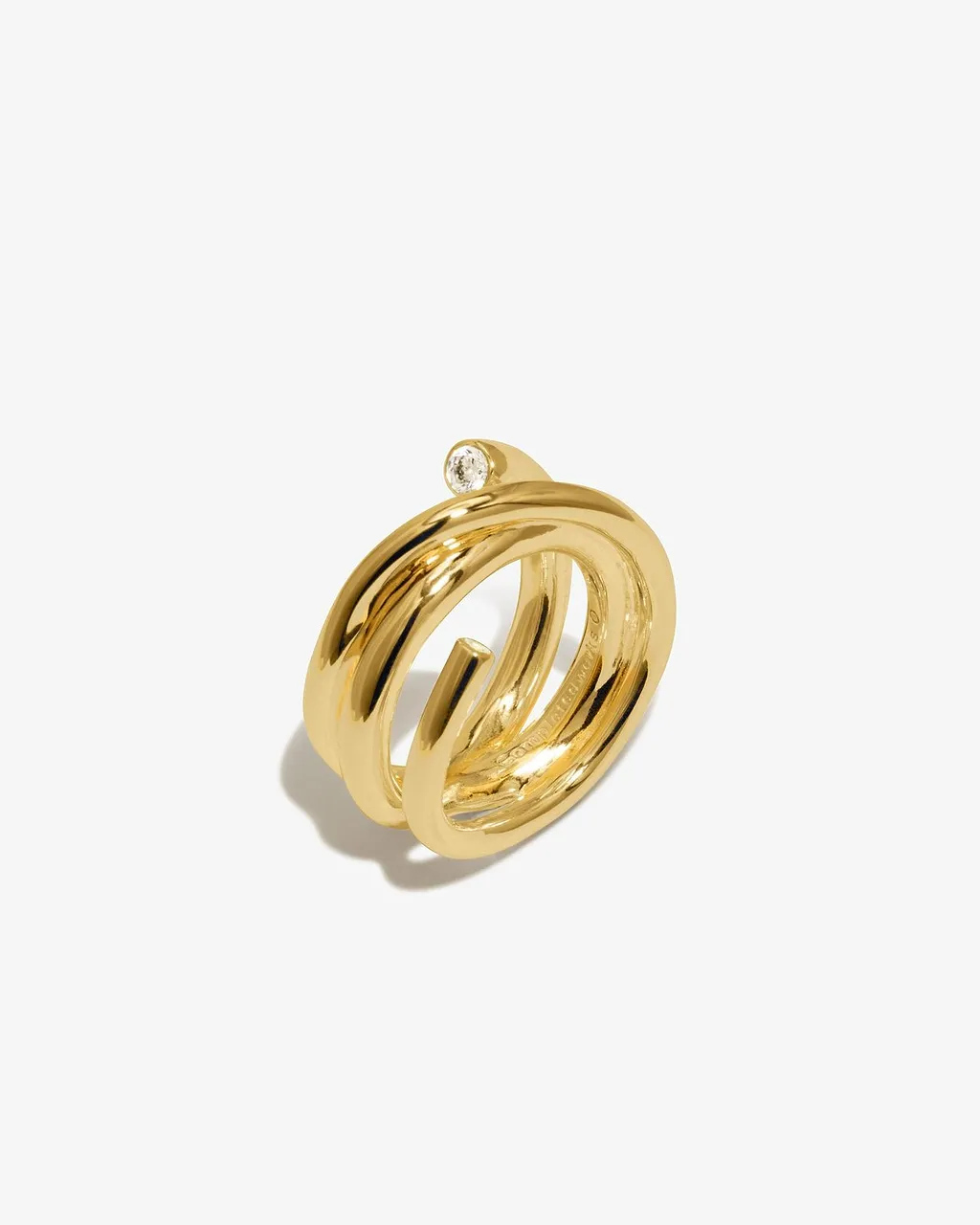 Completedworks Coil Logo Engraved Ring
