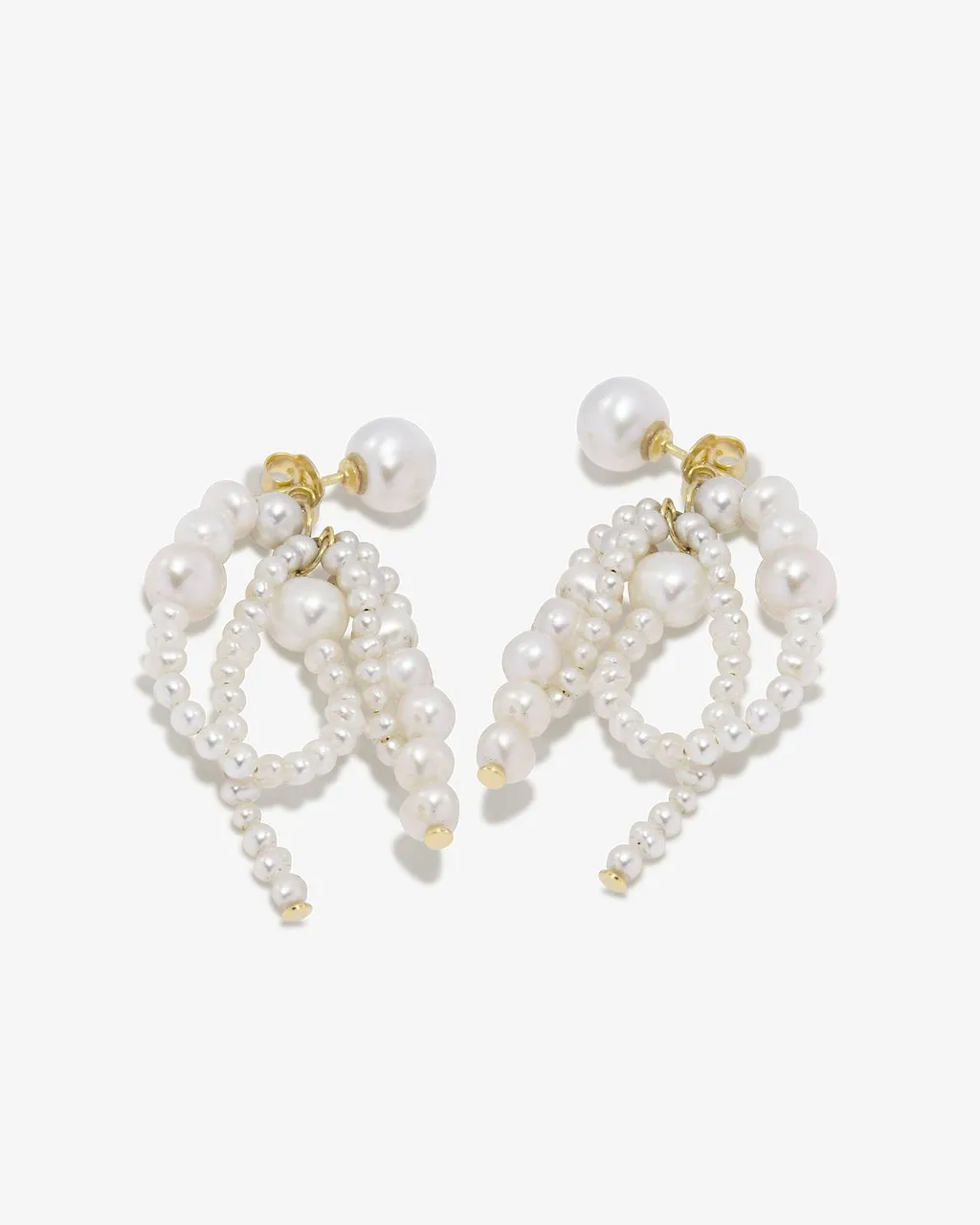 Multi-Strand Pearl Earrings