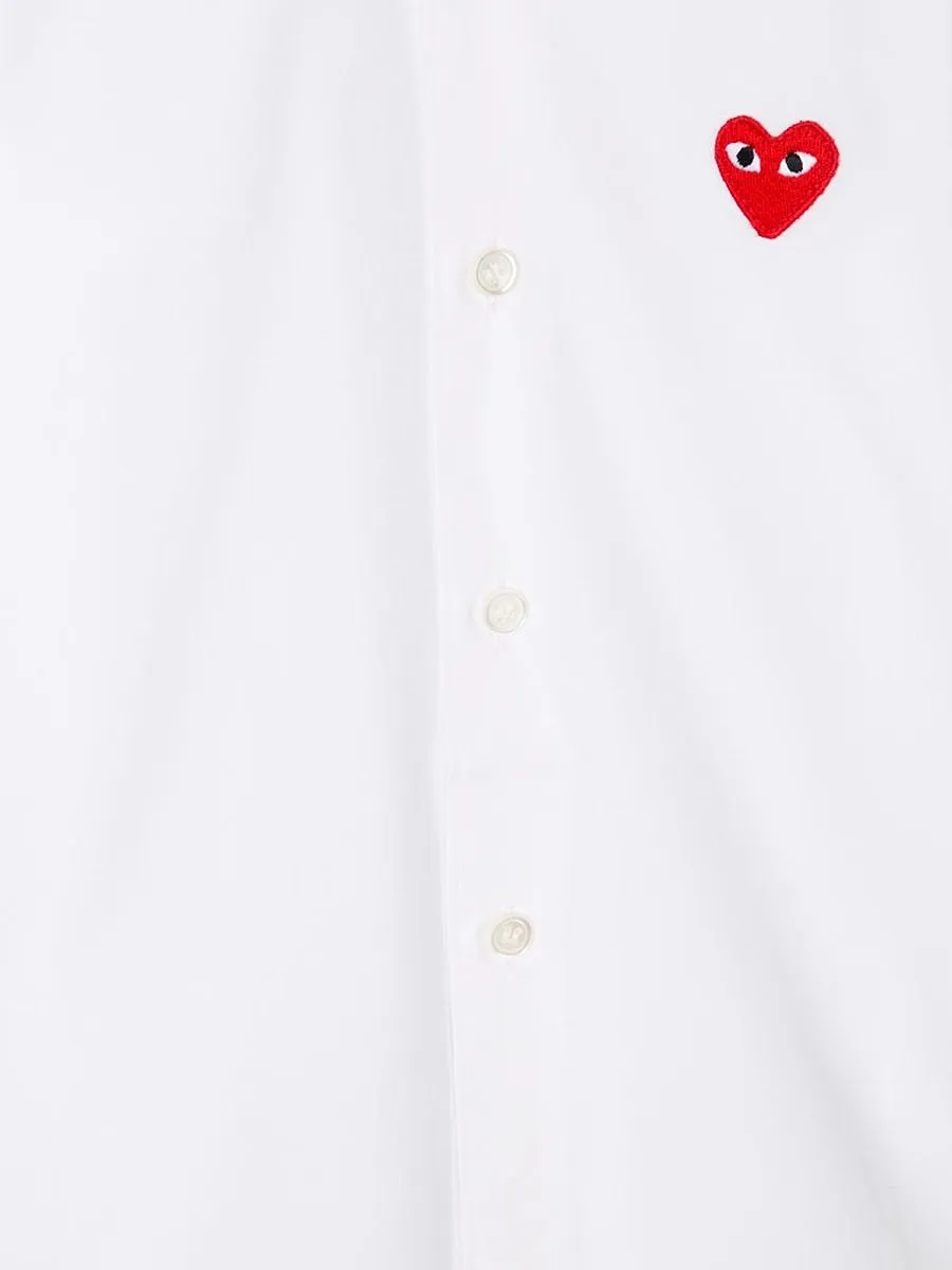 Comme Des GarÇOns Play Kids Heart Patch Shirt