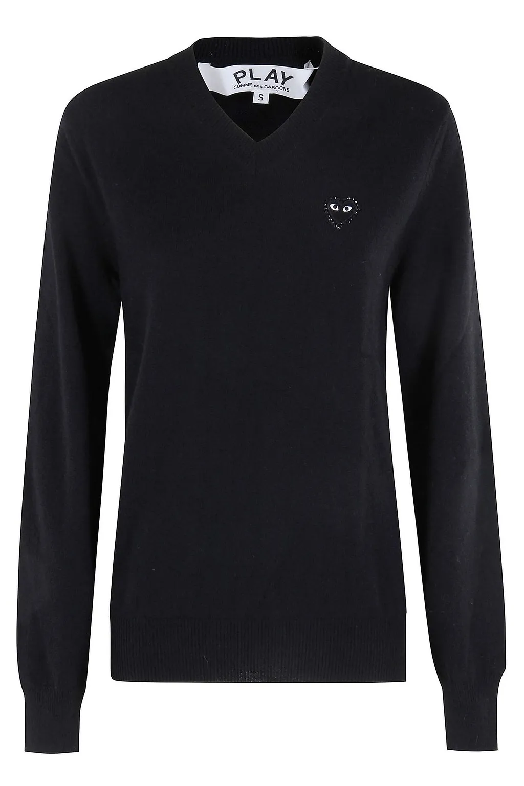 Comme Des GarÇOns Play V-Neck Knitted Jumper