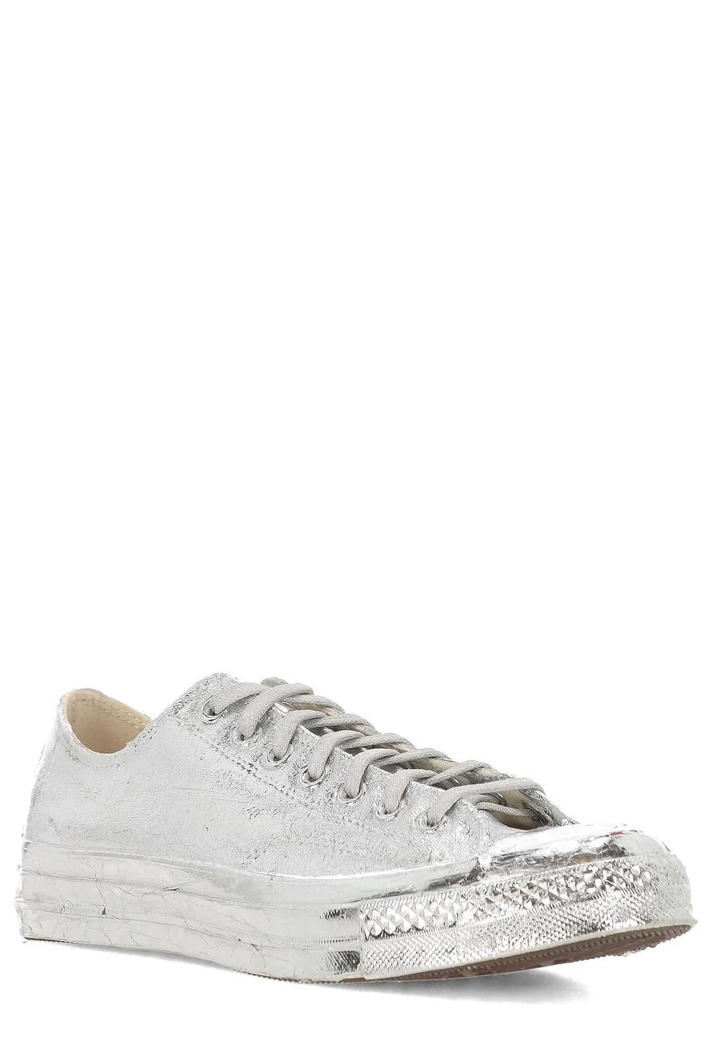 Converse Cracked-Finish Low-Top Sneakers
