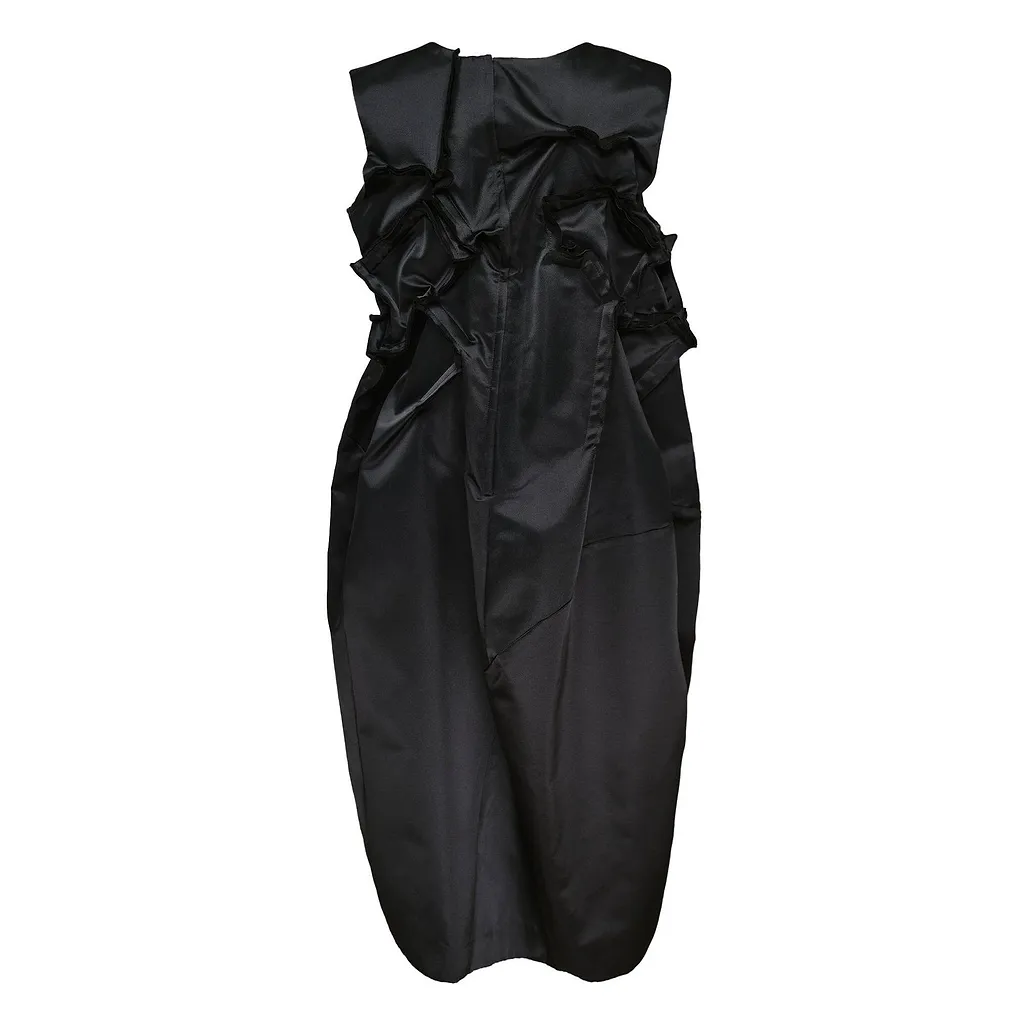 Comme Des GarÇOns Ruffle Detailed Sleeveless Midi Dress