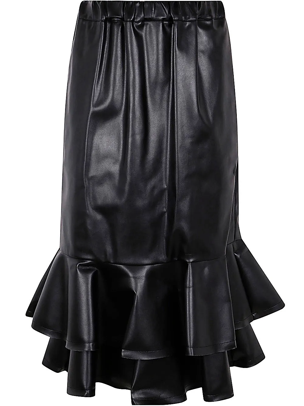 Comme Des GarÇOns Ruffle-Hem Mid-Rise Midi Skirt