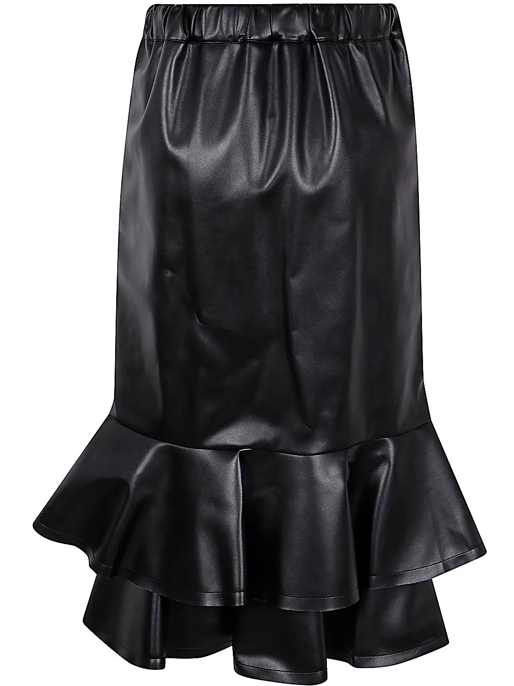 Comme Des GarÇOns Ruffle-Hem Mid-Rise Midi Skirt