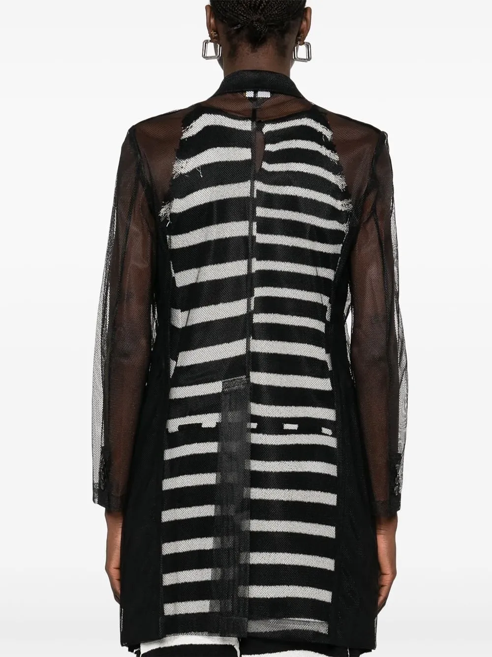 Comme Des GarÇOns Sheer Panelled Coat