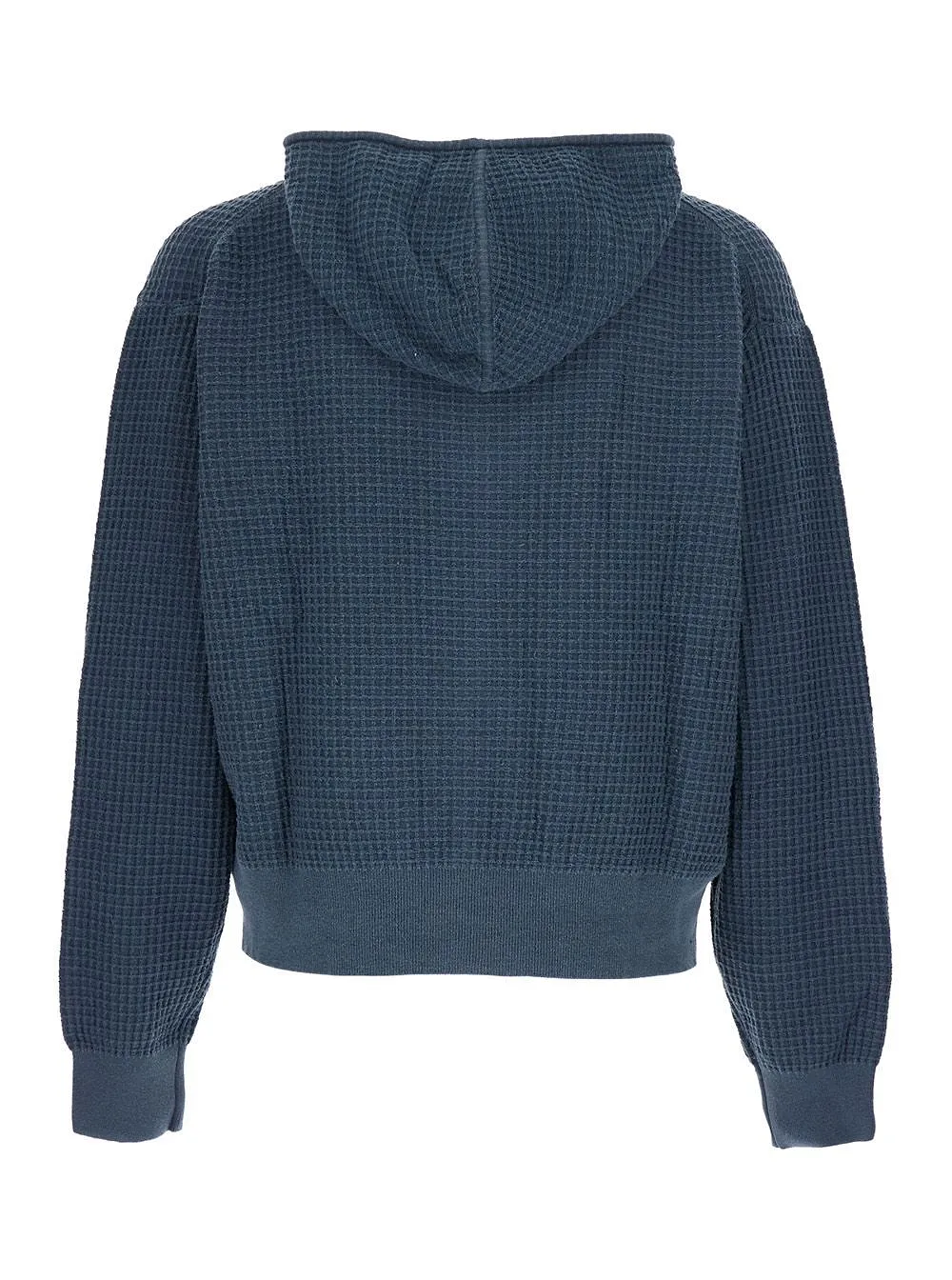 Honeycomb Zip Hooded Sweater