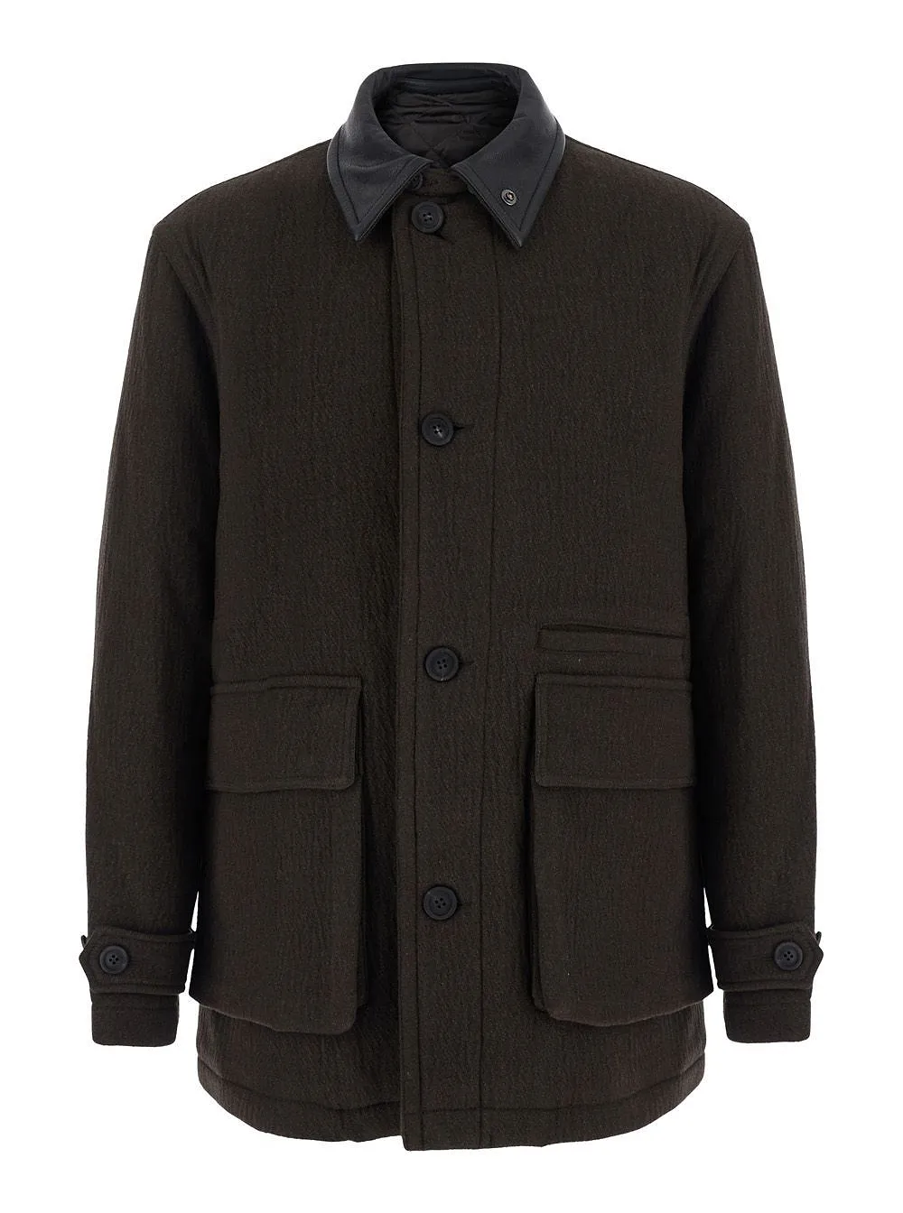 Patchwork Detail Coat