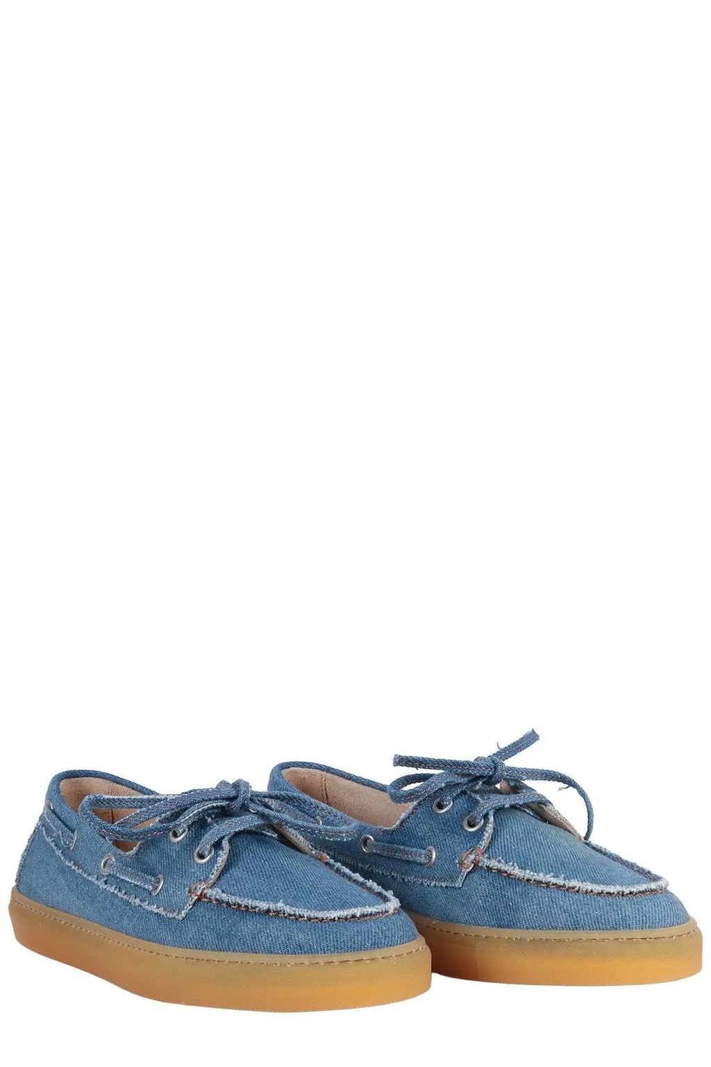 Copenhagen Almond Toe Lace-Up Boat Shoes