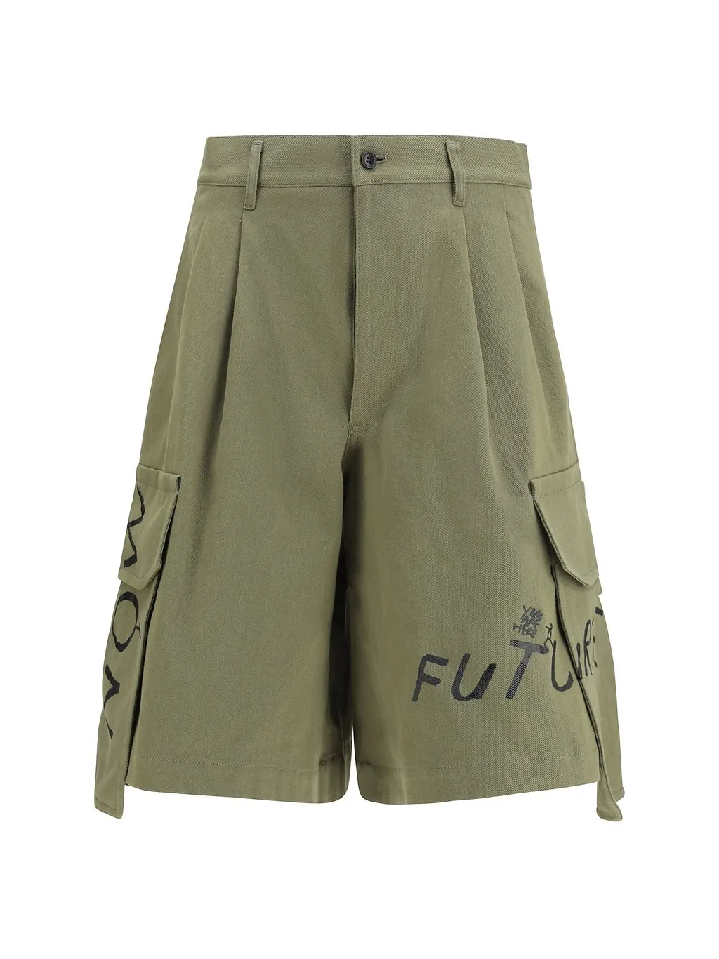 Comme Des GarÇOns Shirt Printed Cargo Shorts