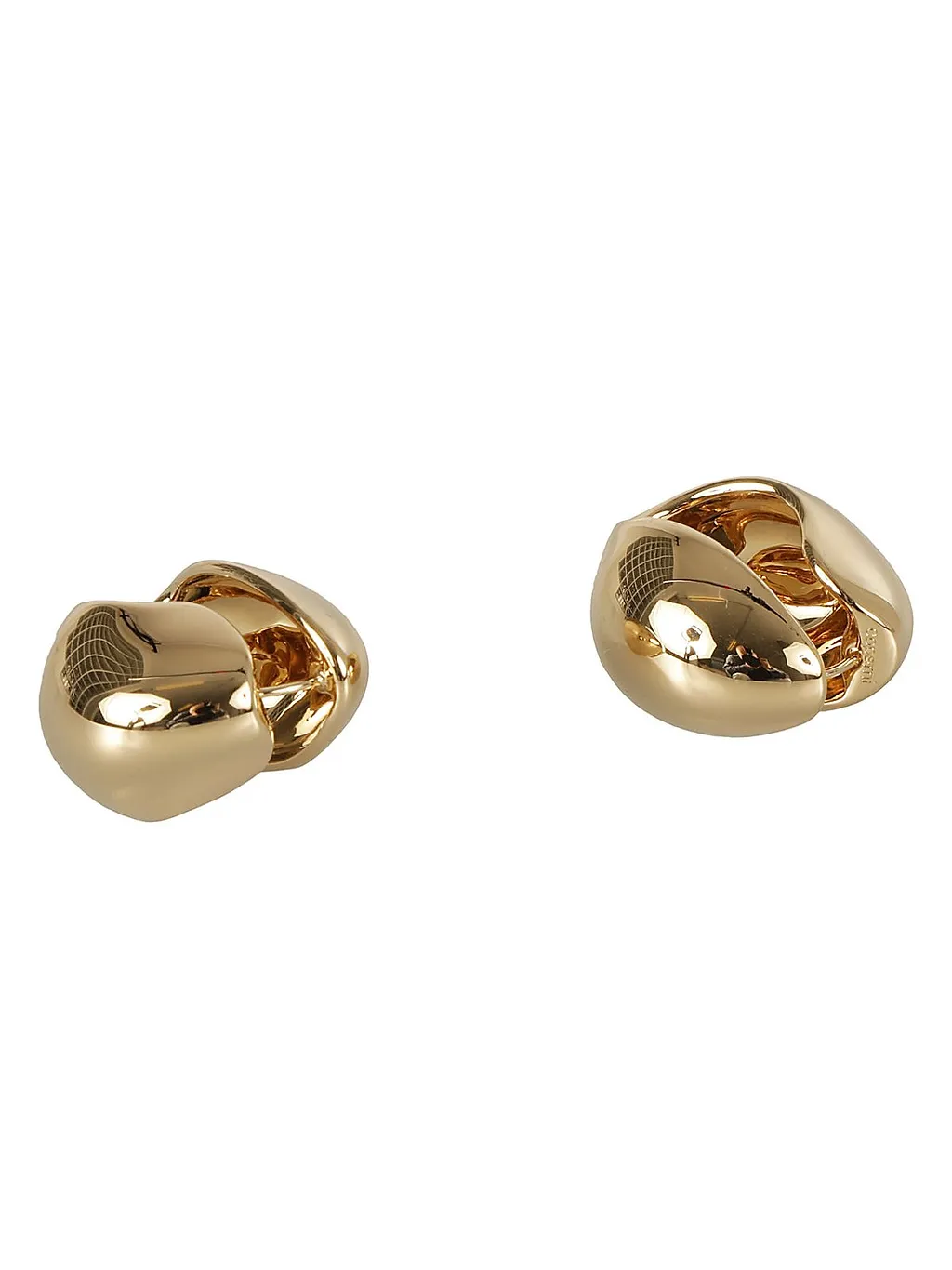 Chunky Curve-Edge Huggie-Hoop Earrings