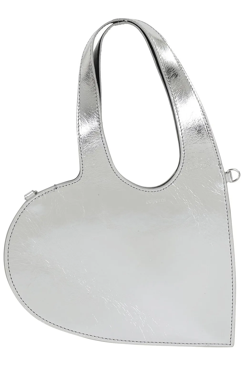 Coperni Metallic Effect Mini Heart Tote Bag