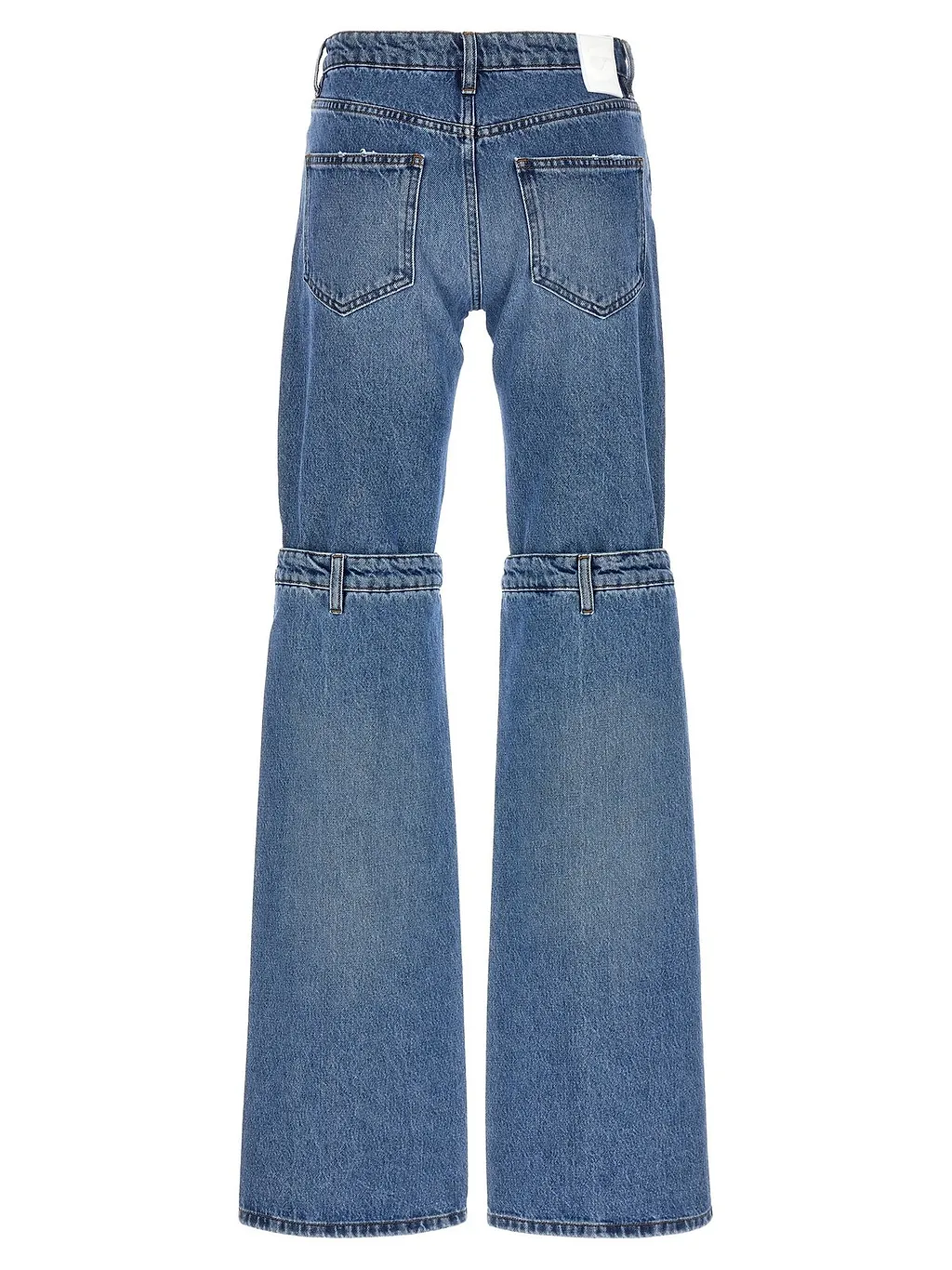 Coperni Mid-Rise Open Knee Flared Jeans