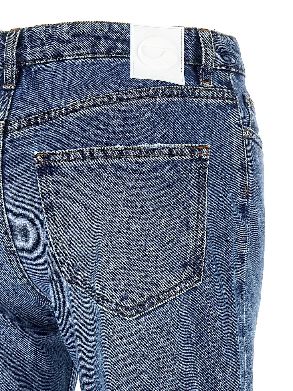 Coperni Mid-Rise Open Knee Flared Jeans