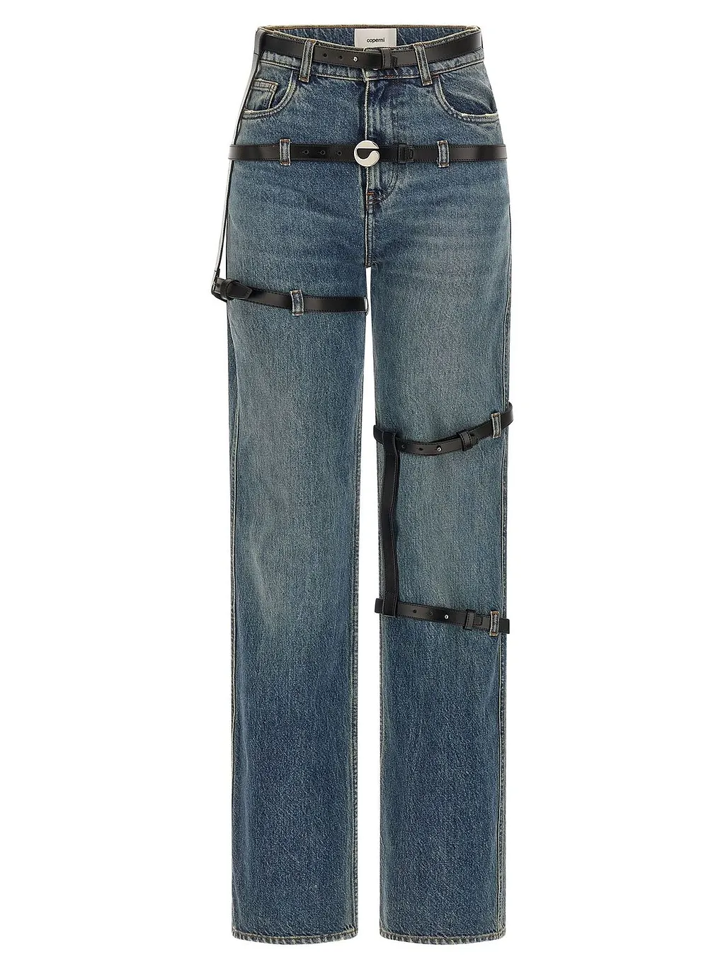 Coperni Multi Belt Denim Jeans