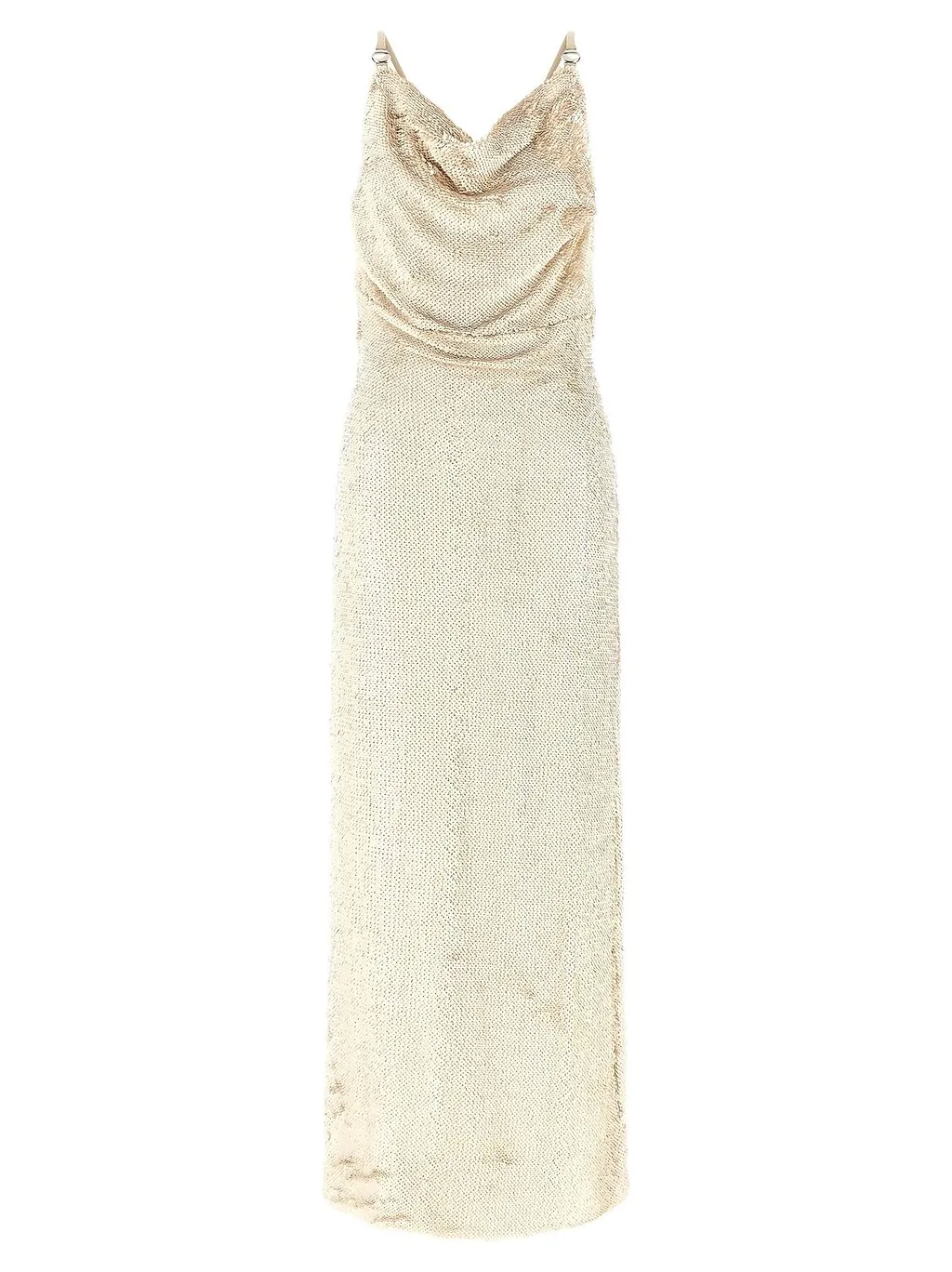 Coperni Draped Sequin Long Dress