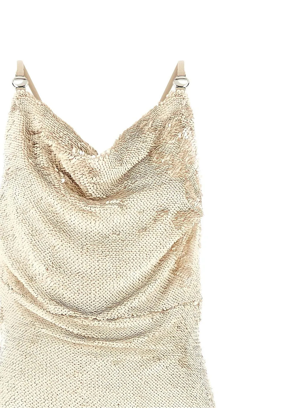 Coperni Draped Sequin Long Dress