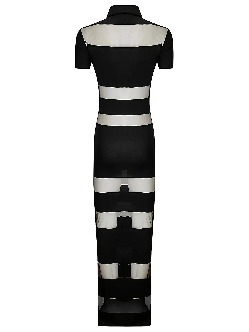 Coperni Striped Sheer Polo Dress