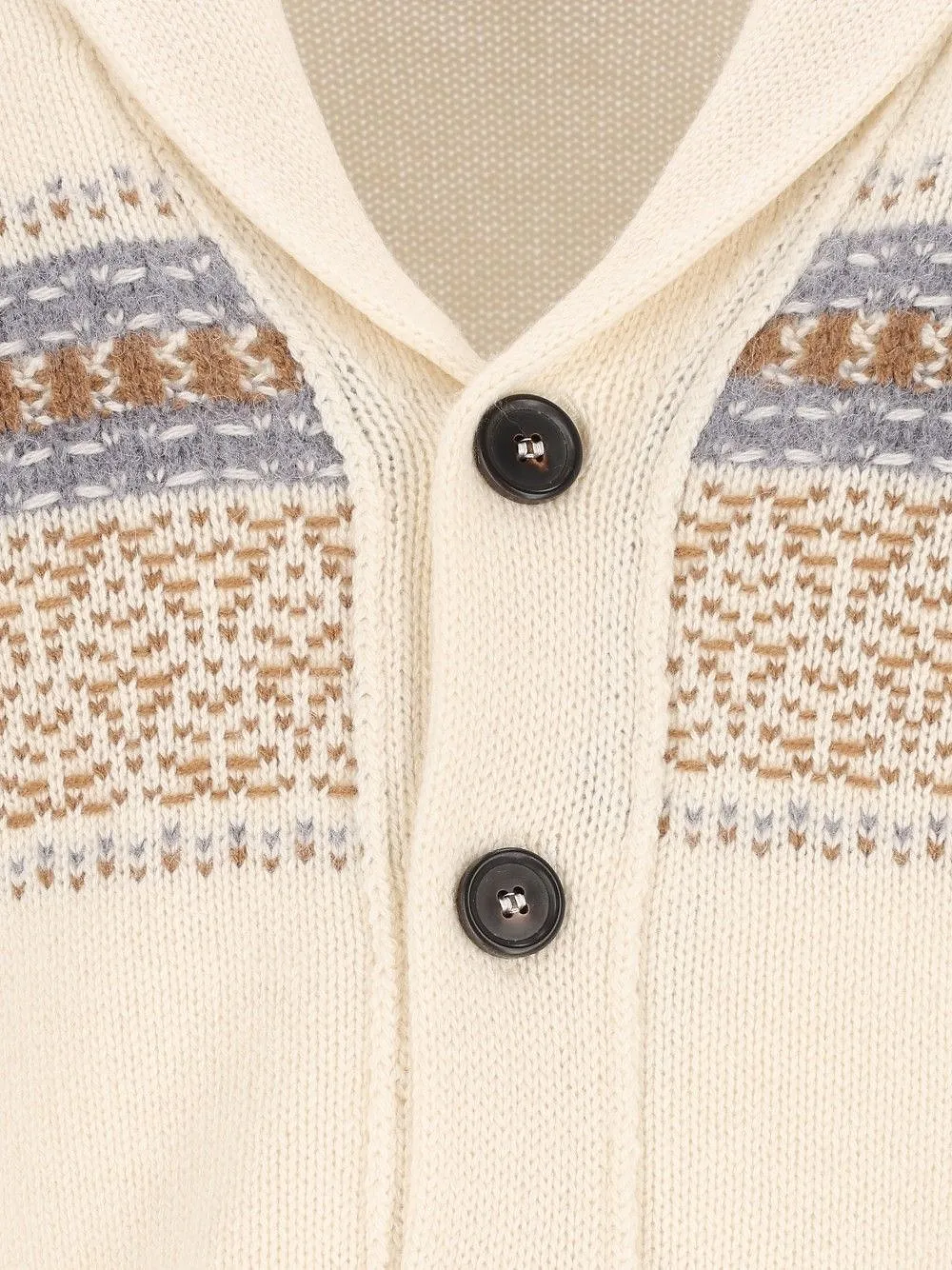 Corneliani Shawl Collar Patterned Cardigan