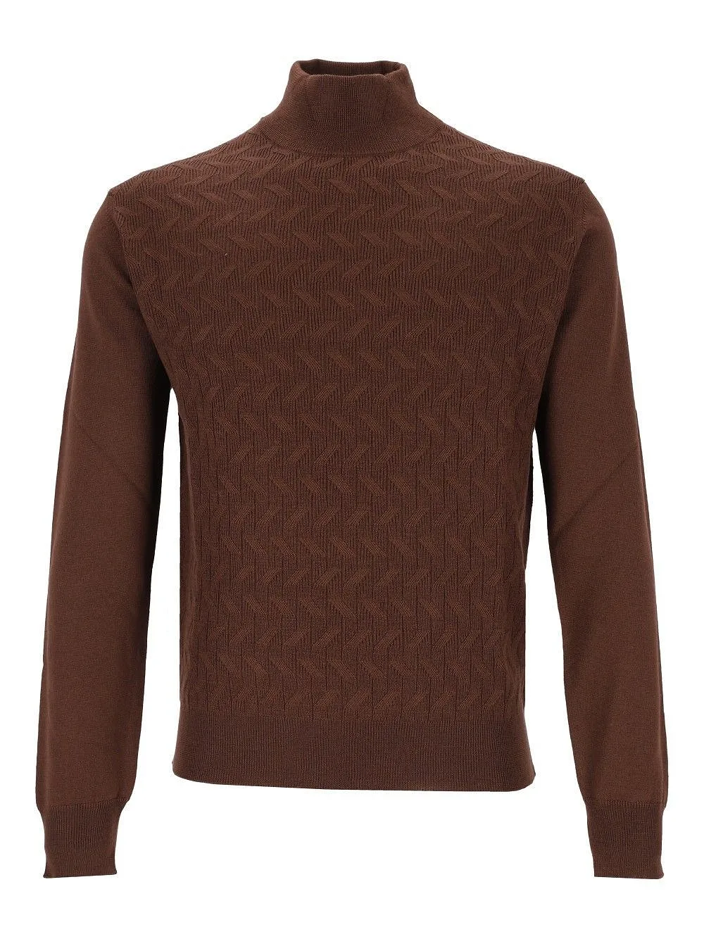 Corneliani Textured Turtleneck Knitted Sweater