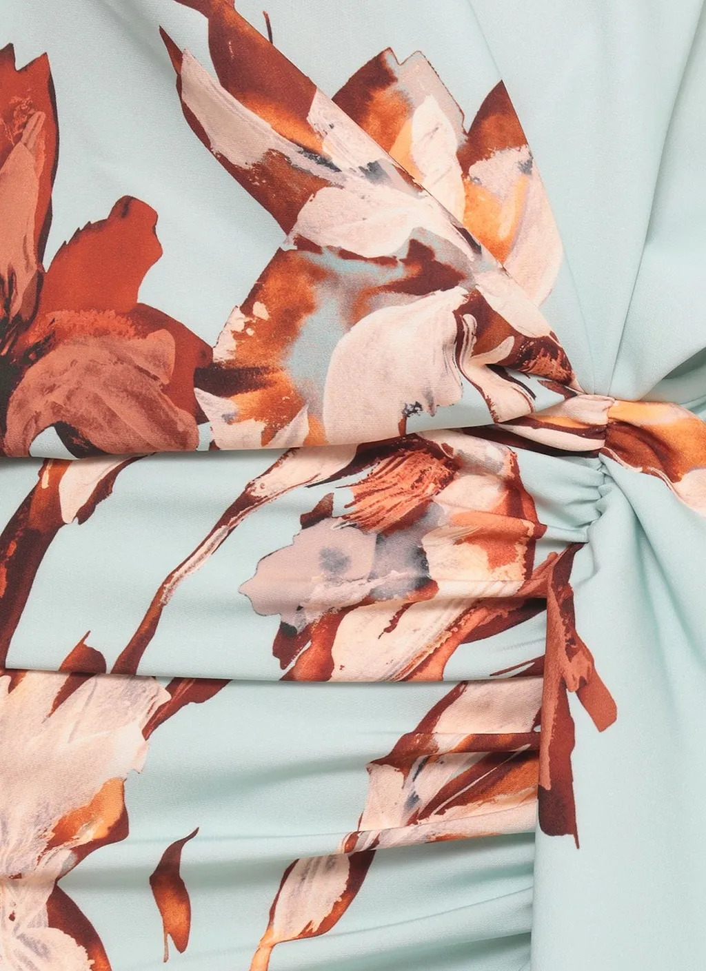 Costarellos Draped Floral Mini Dress