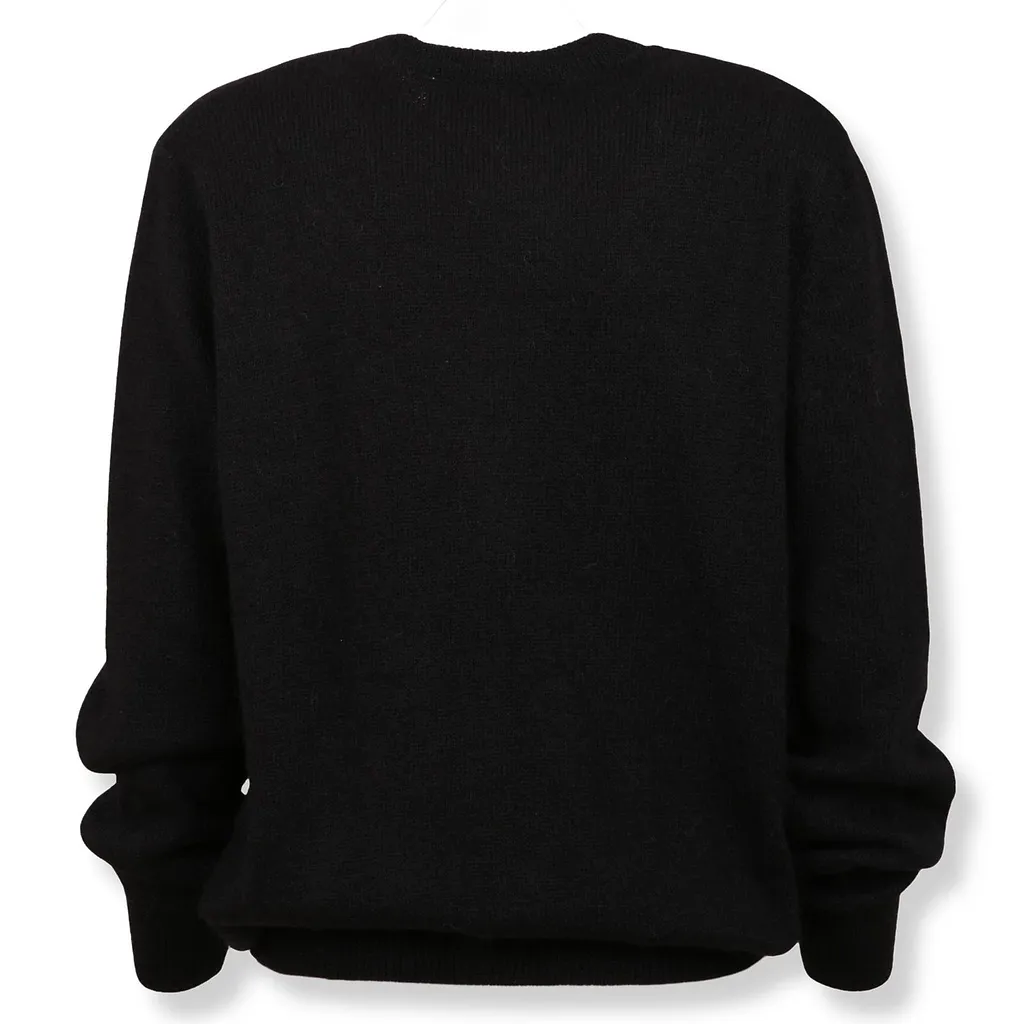 Embellished Crewneck Knit Sweater