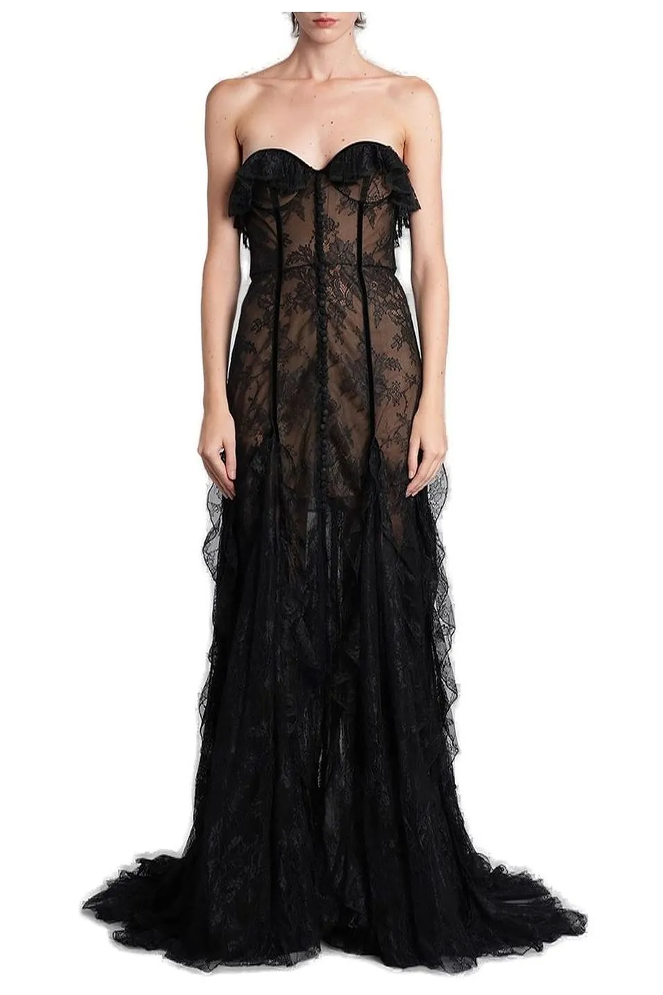 Rosaline Bustier Lace Gown