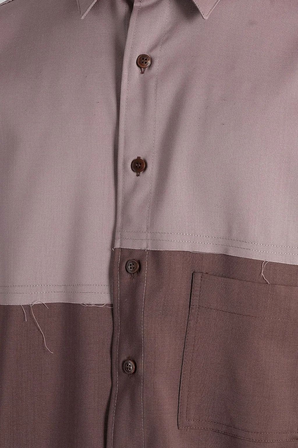 Costumein Long Sleeved Colour-Block Shirt