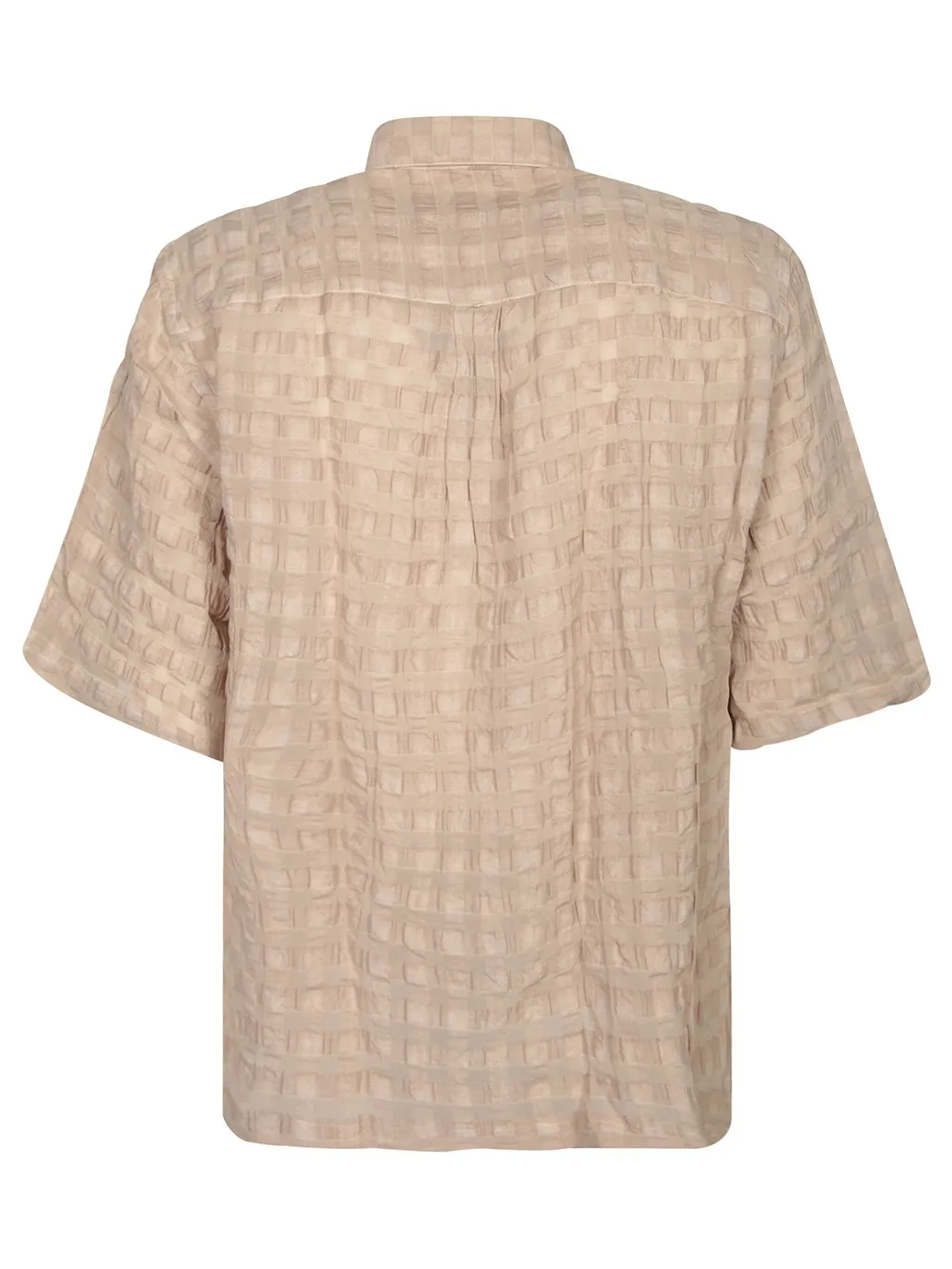 Costumein Short Sleeve Square Print Shirt