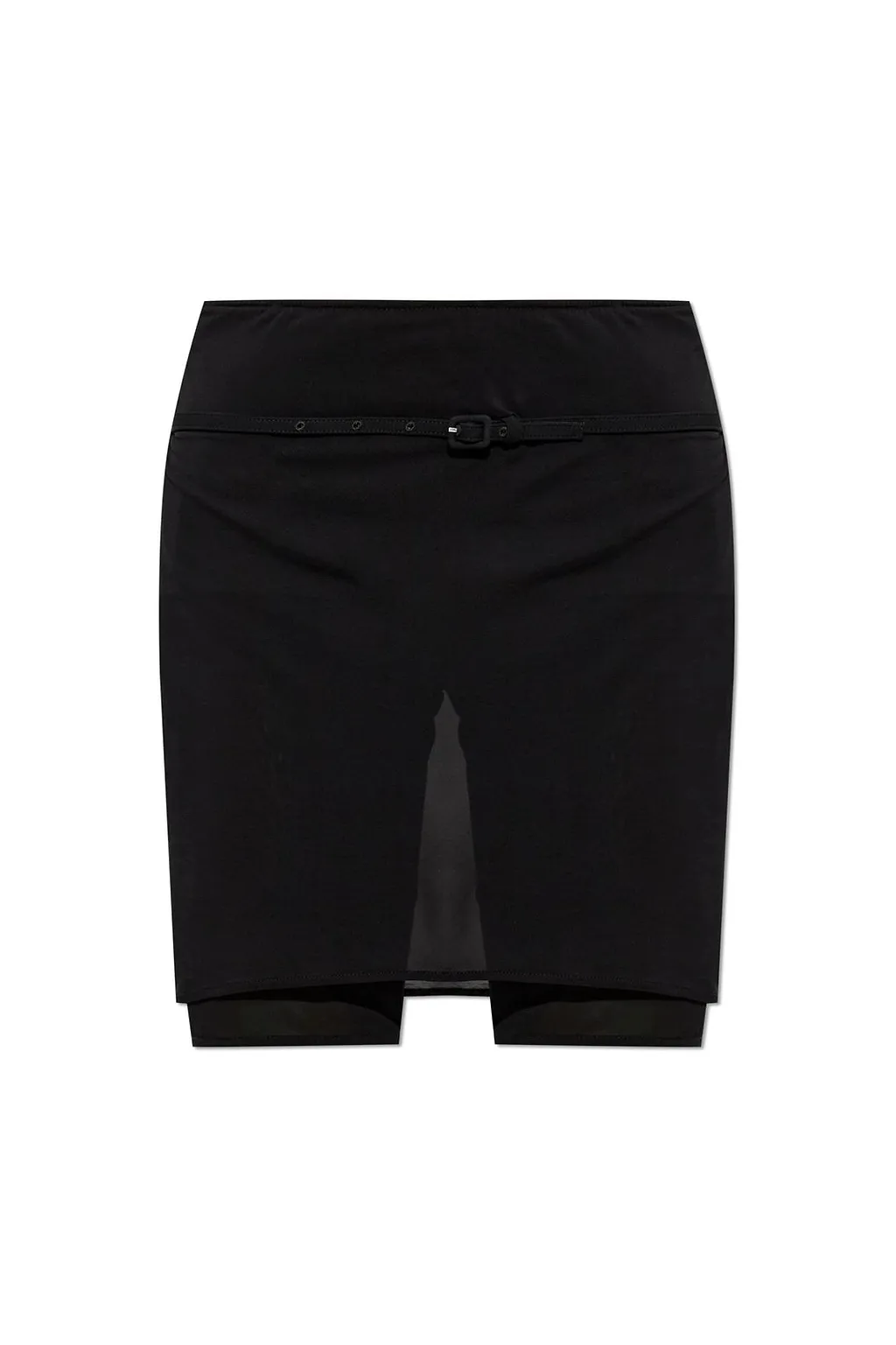 CourrÈGes Belted Jersey Skort