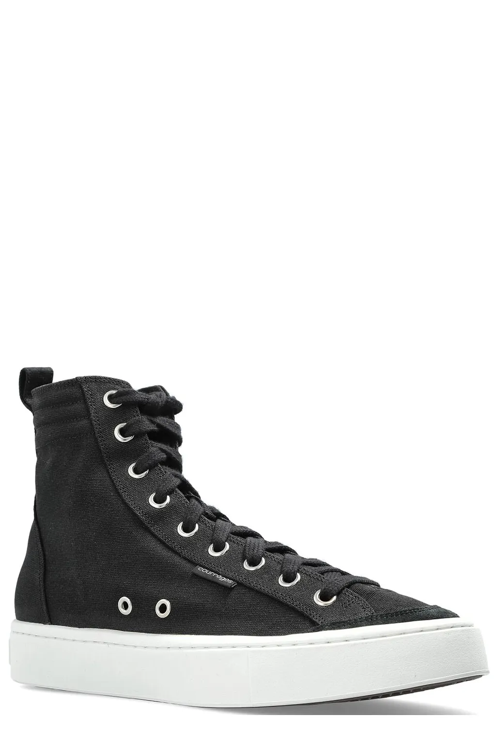CourrÈGes Canvas 01 Mid Lace-Up Sneakers
