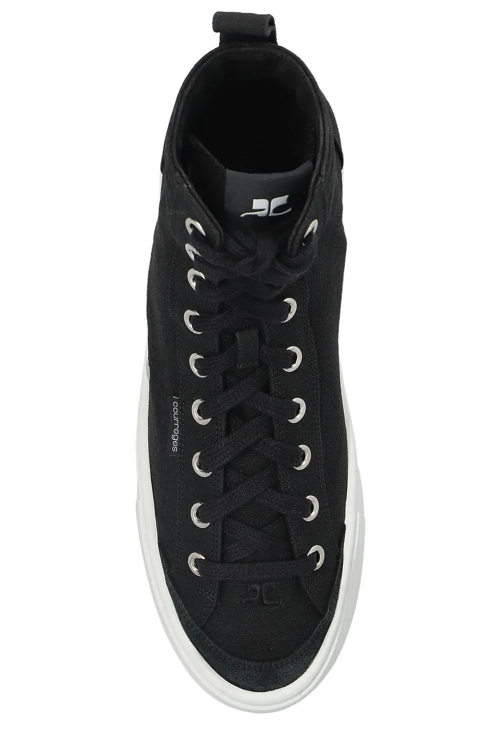 CourrÈGes Canvas 01 Mid Lace-Up Sneakers