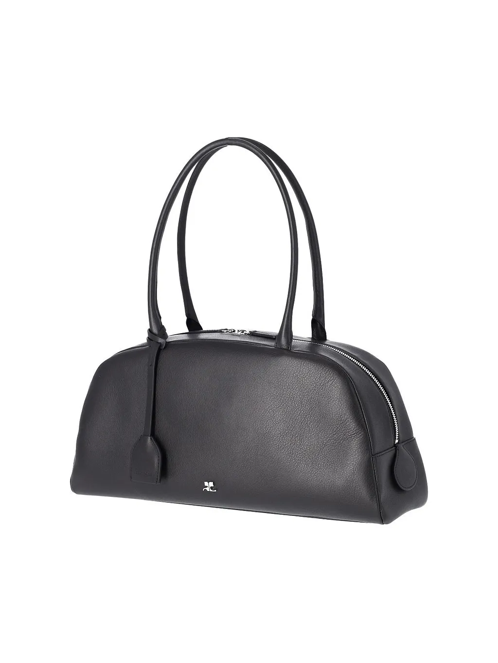 CourrÈGes Curved Zip Shoulder Bag