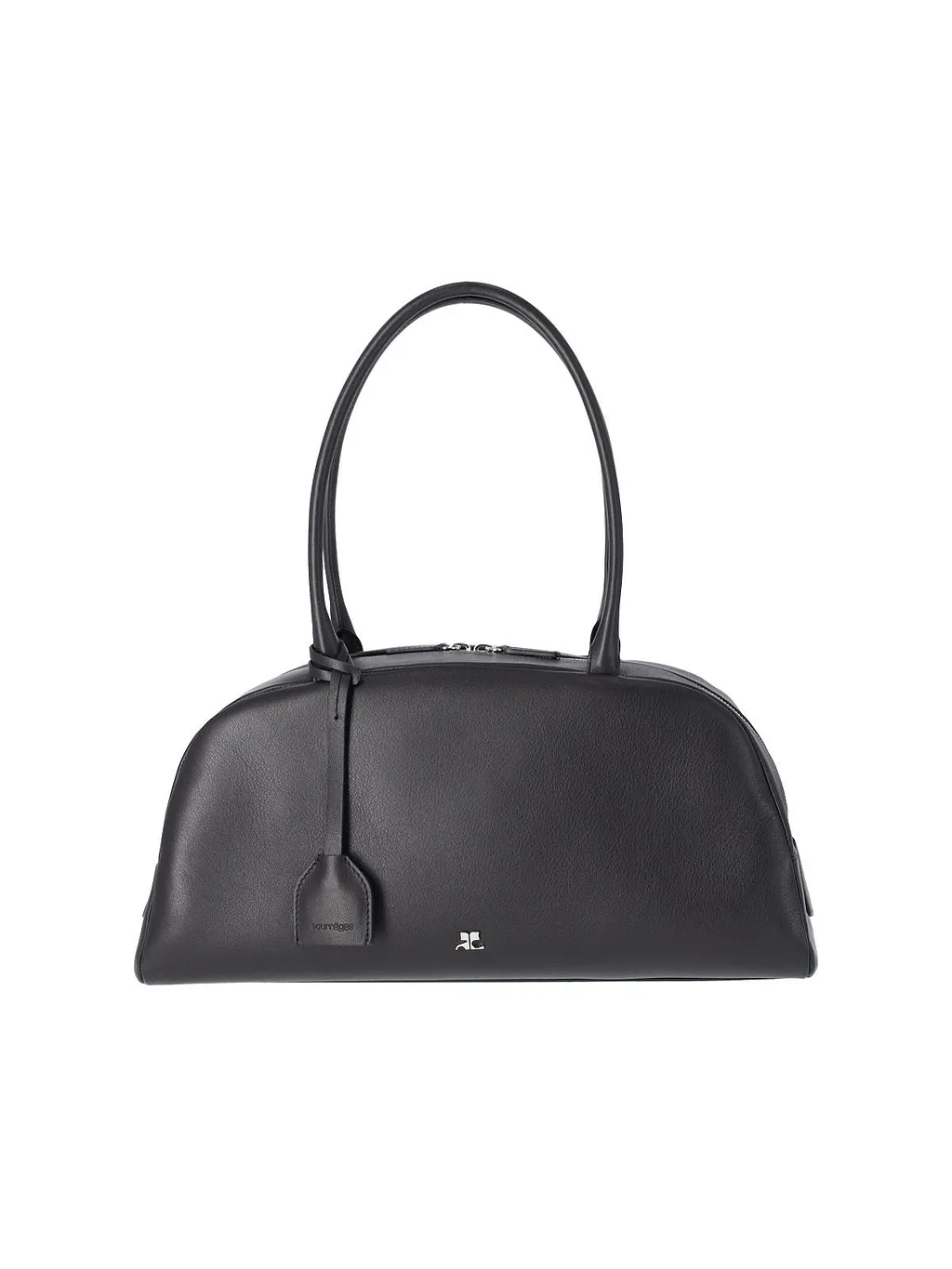 CourrÈGes Curved Zip Shoulder Bag