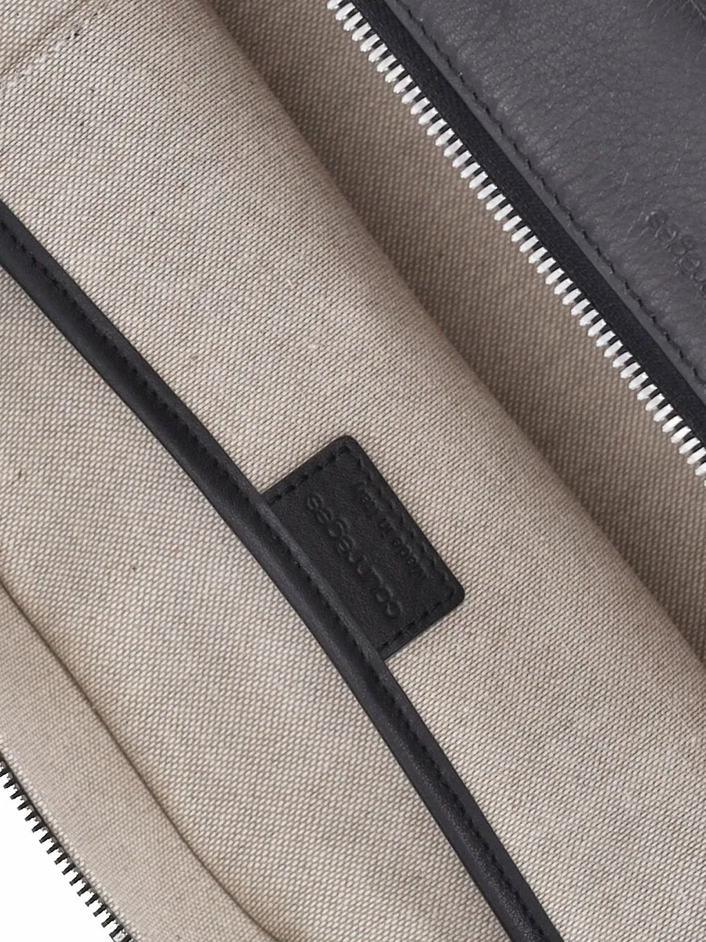 CourrÈGes Curved Zip Shoulder Bag