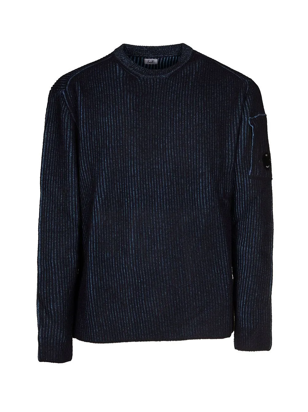 Lens Detailed Fleece Crewneck Jumper