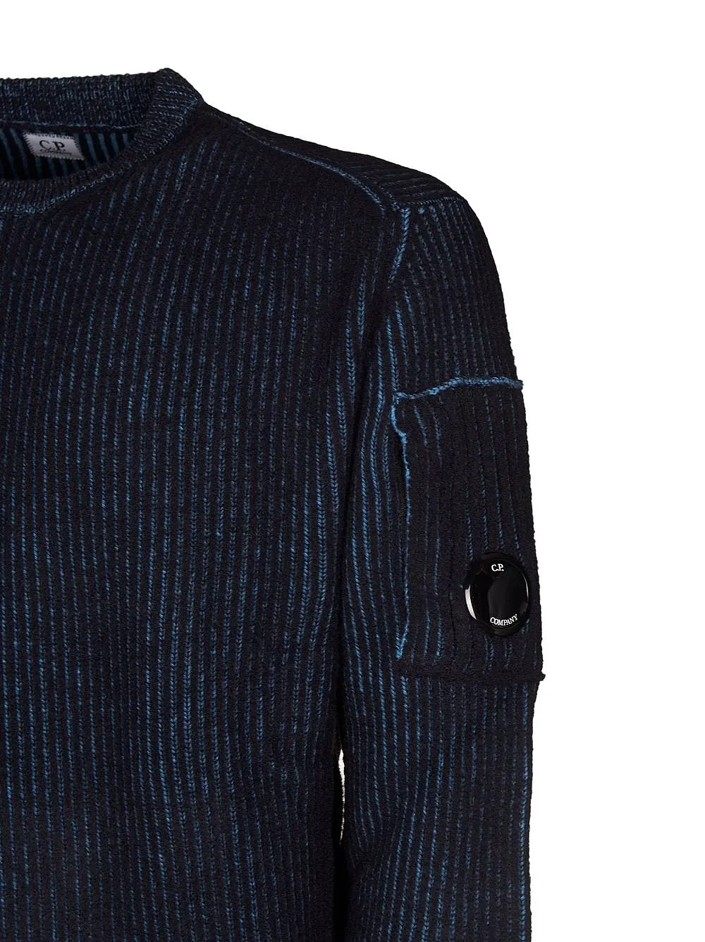 Lens Detailed Fleece Crewneck Jumper