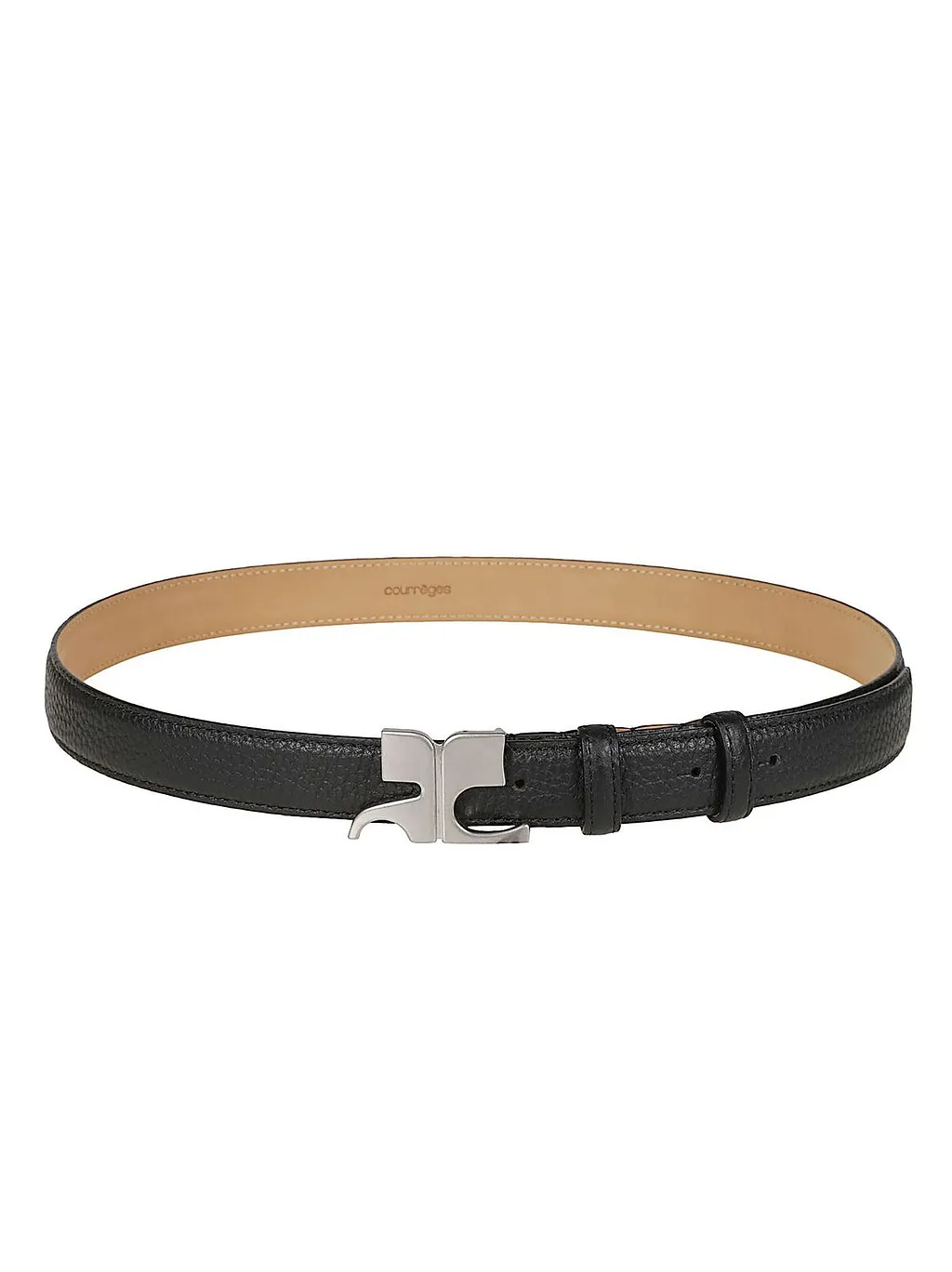 CourrÈGes Logo Buckle Belt