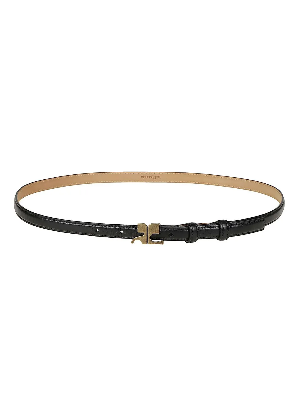 CourrÈGes Logo Buckle Belt