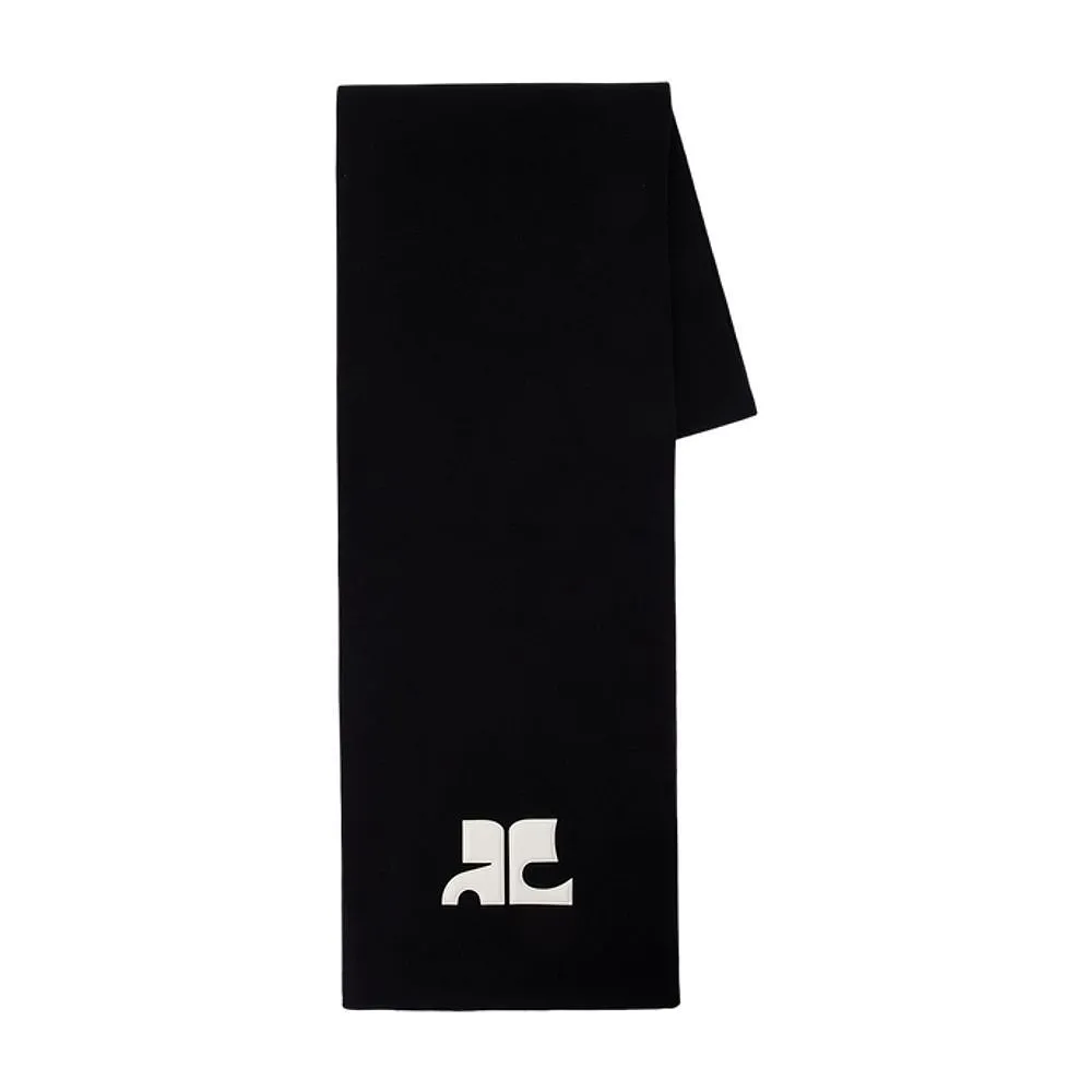 CourrÈGes Logo Knit Scarf
