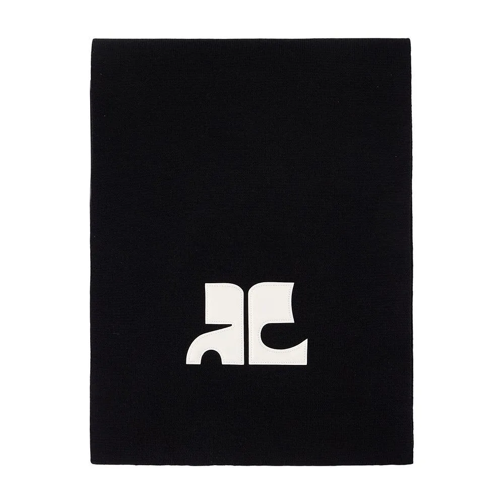 CourrÈGes Logo Knit Scarf